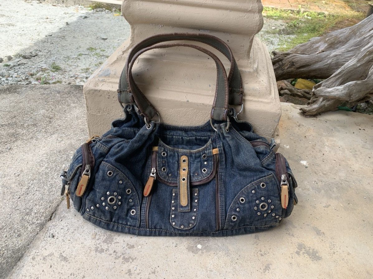 Vintage Bondage Studed Handbag Jeans Size ONE SIZE - 2 Thumbnail