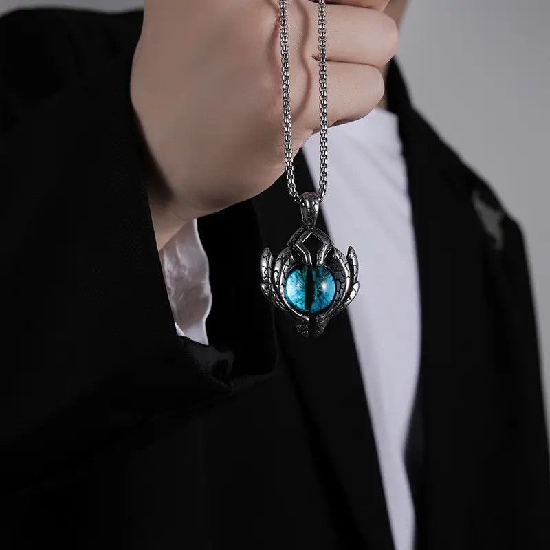 Jewelry Demon Eyes Pendant Necklace Size ONE SIZE - 4 Thumbnail
