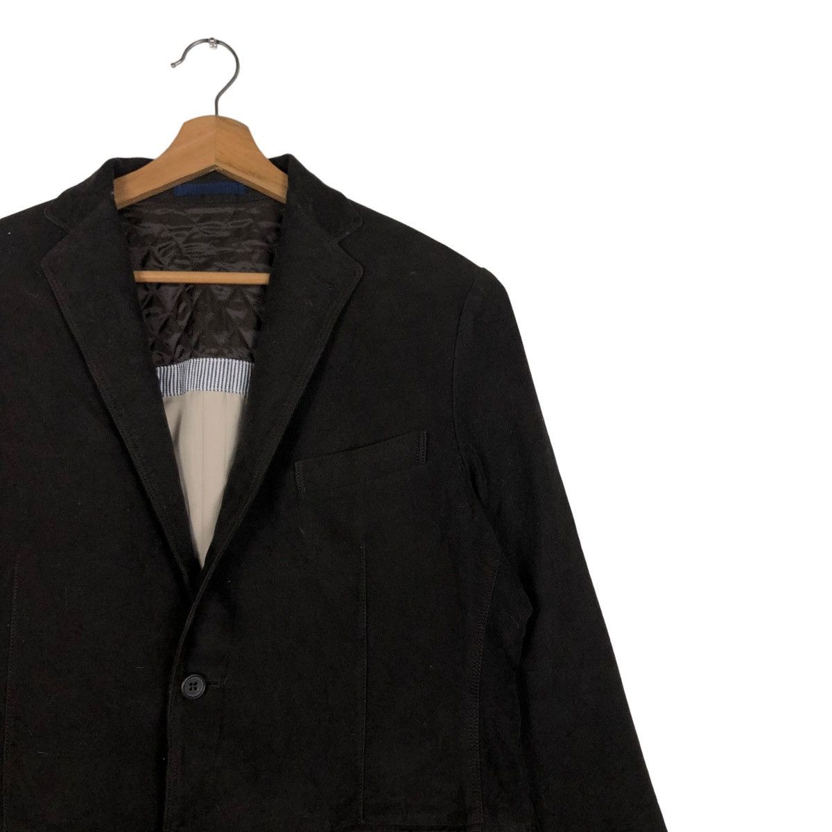 Blue Blue Japan 🔥WORK CHORE JACKET BIKER OCEAN BLUE ISSEY MIYAKE Size US M / EU 48-50 / 2 - 4 Thumbnail