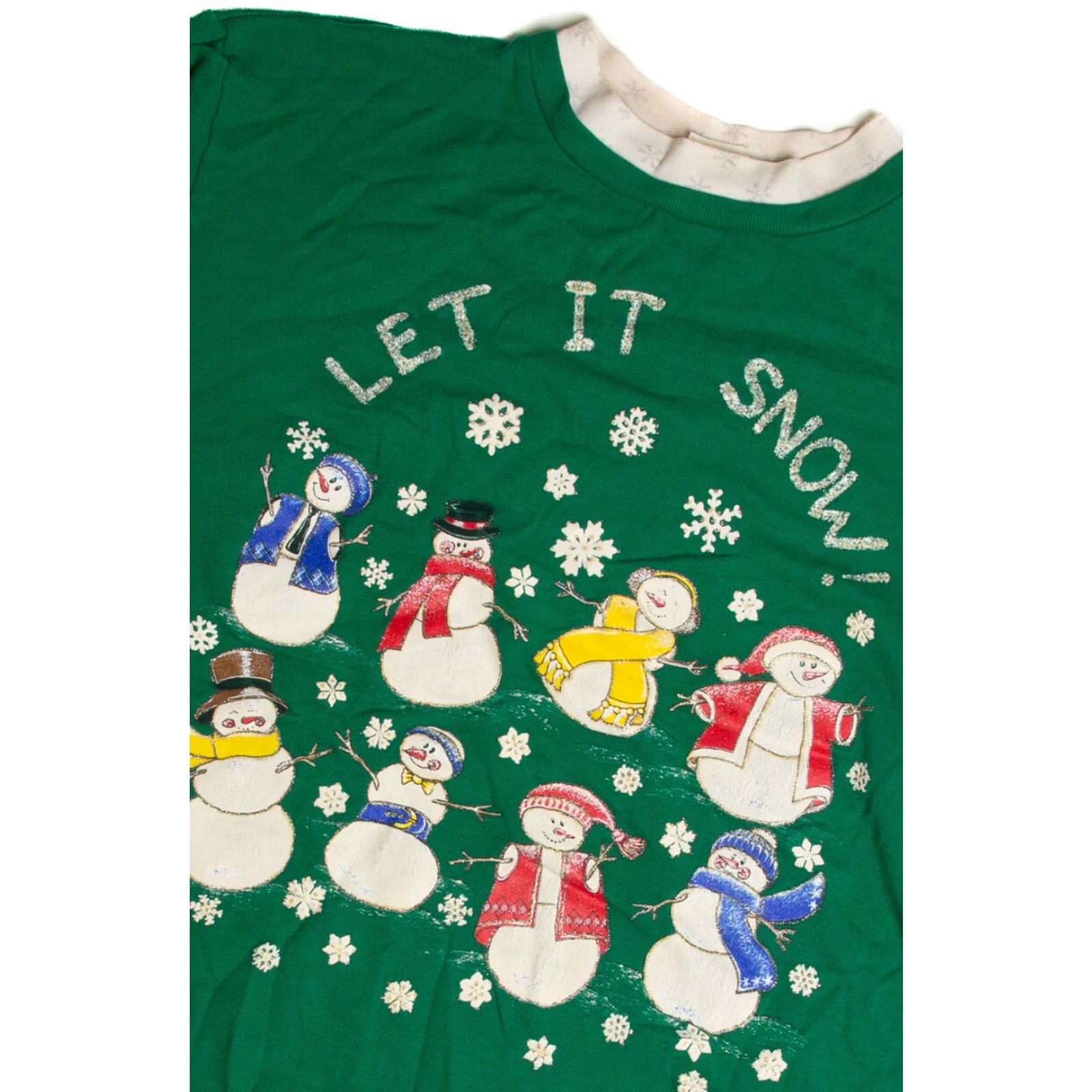Vintage VINTAGE Nut Cracker Green Christmas Sweatshirt X-Large Green Acrylic 62493 Mens Womens Boys Girls Size XL / US 12-14 / IT 48-50 - 2 Thumbnail