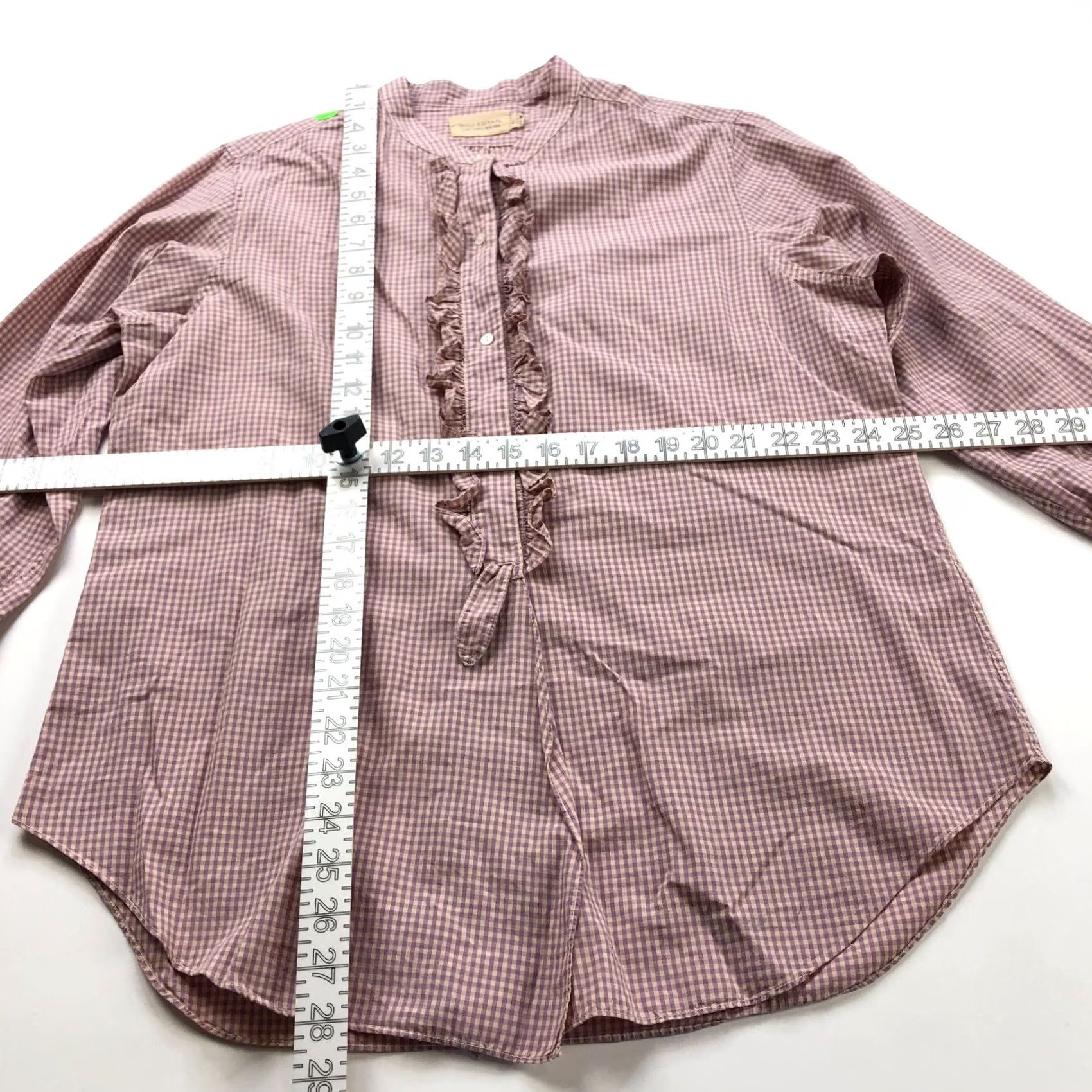 Nili Lotan Nili Lotan Shirt XL Button Up Peasant Check Multicolor Casual Womens Size XL / US 12-14 / IT 48-50 - 5 Thumbnail