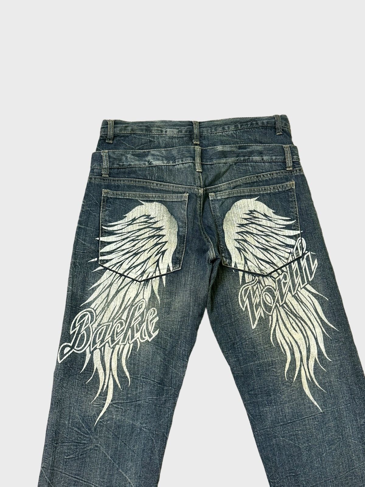 Hysteric Glamour BACK FORTH PRINTED WINGS CLAW MARKS DENIM Size US 32 / EU 48 - 8 Thumbnail