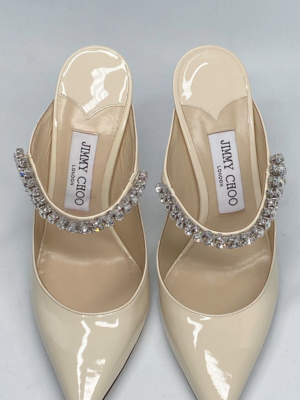 Jimmy Choo Jimmy Choo Bing Embellished Patent Leather Mules size 37 Size US 7 / IT 37 - 6 Thumbnail