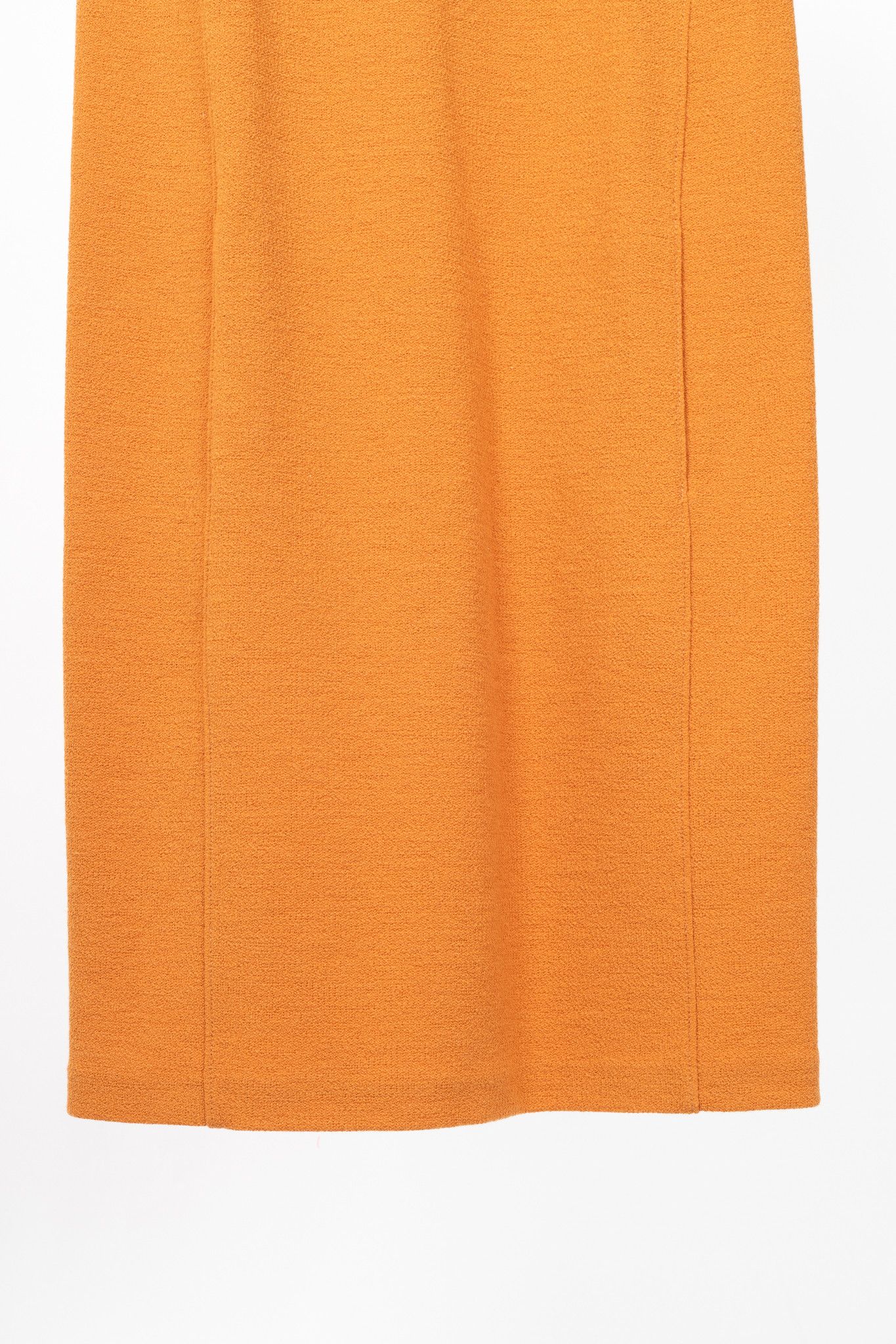 Armani Collezioni Armani Collezioni Orange Wool-Terry Sleeveless Sheath Dress Size M / US 6-8 / IT 42-44 - 5 Thumbnail