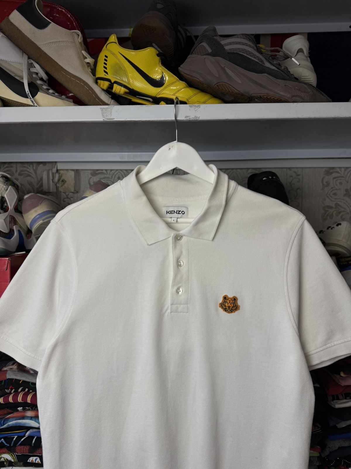 Kenzo Kenzo White Polo Shirt Size L Size US L / EU 52-54 / 3 - 22 Thumbnail