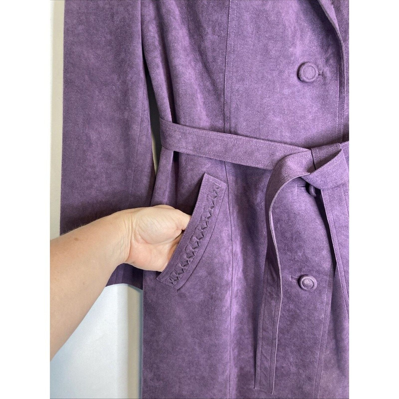 Vintage Vtg Suede Leather Jacket Western Women's L Tailored Bespoke Size L / US 10 / IT 46 - 5 Thumbnail