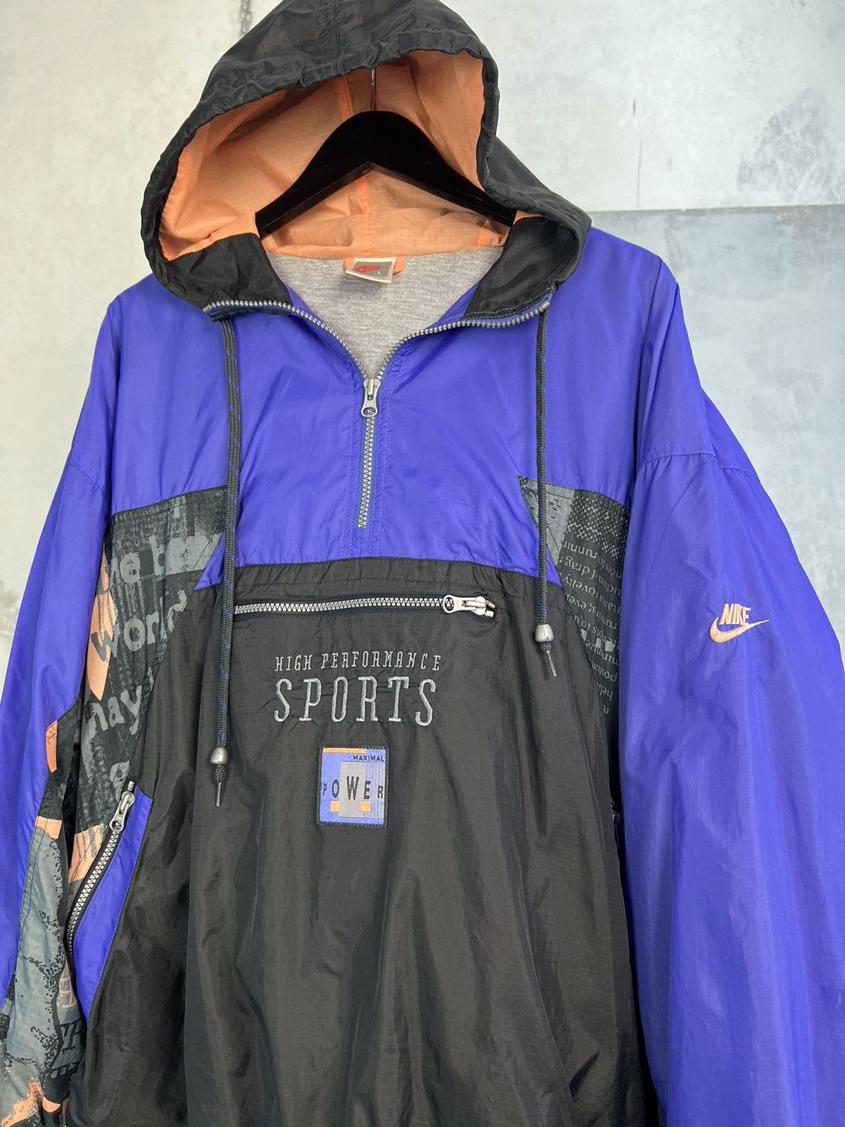 Vintage Vintage Nike Half Zip Anorak Jacket Size L - XL Size US L / EU 52-54 / 3 - 2 Thumbnail