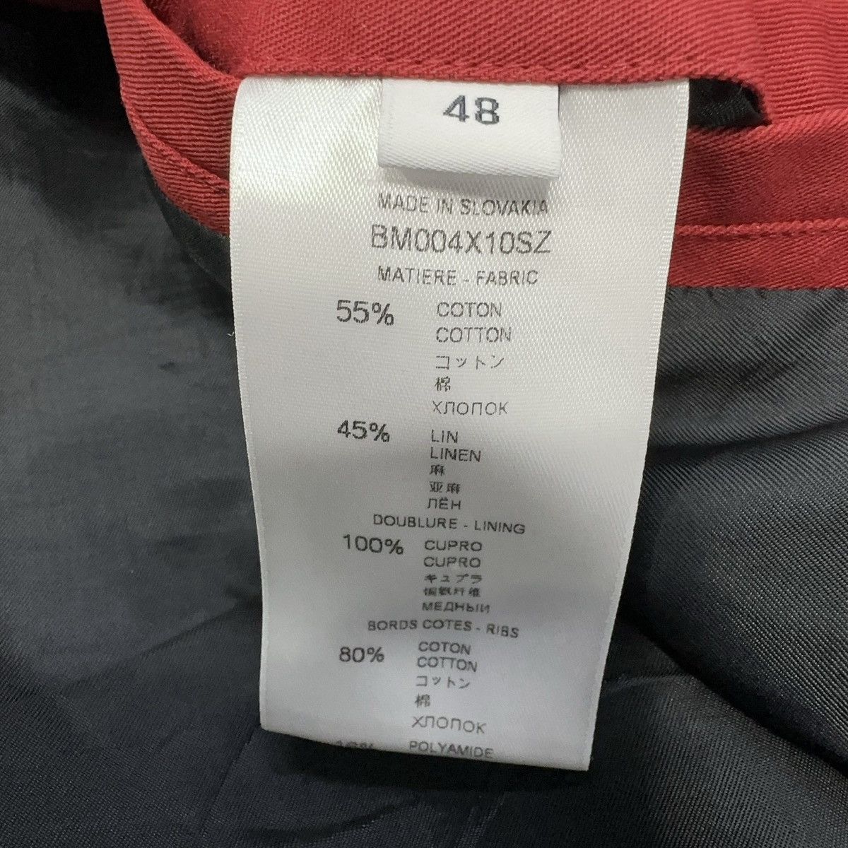 Givenchy Givenchy Red Gabardine Bomber Jacket Size US M / EU 48-50 / 2 - 4 Thumbnail