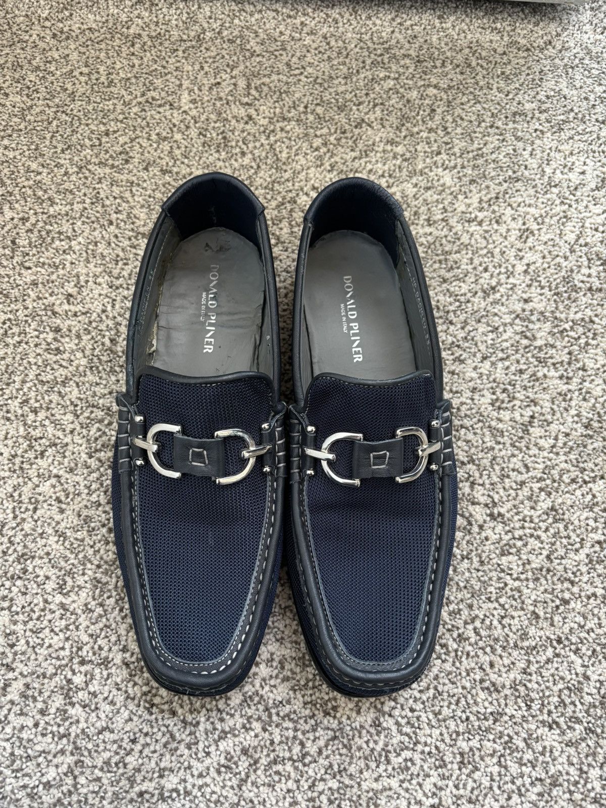 Donald Pliner Donald Pliner Dacio loafers in navy nylon Size US 9.5 / EU 42-43 - 3 Thumbnail