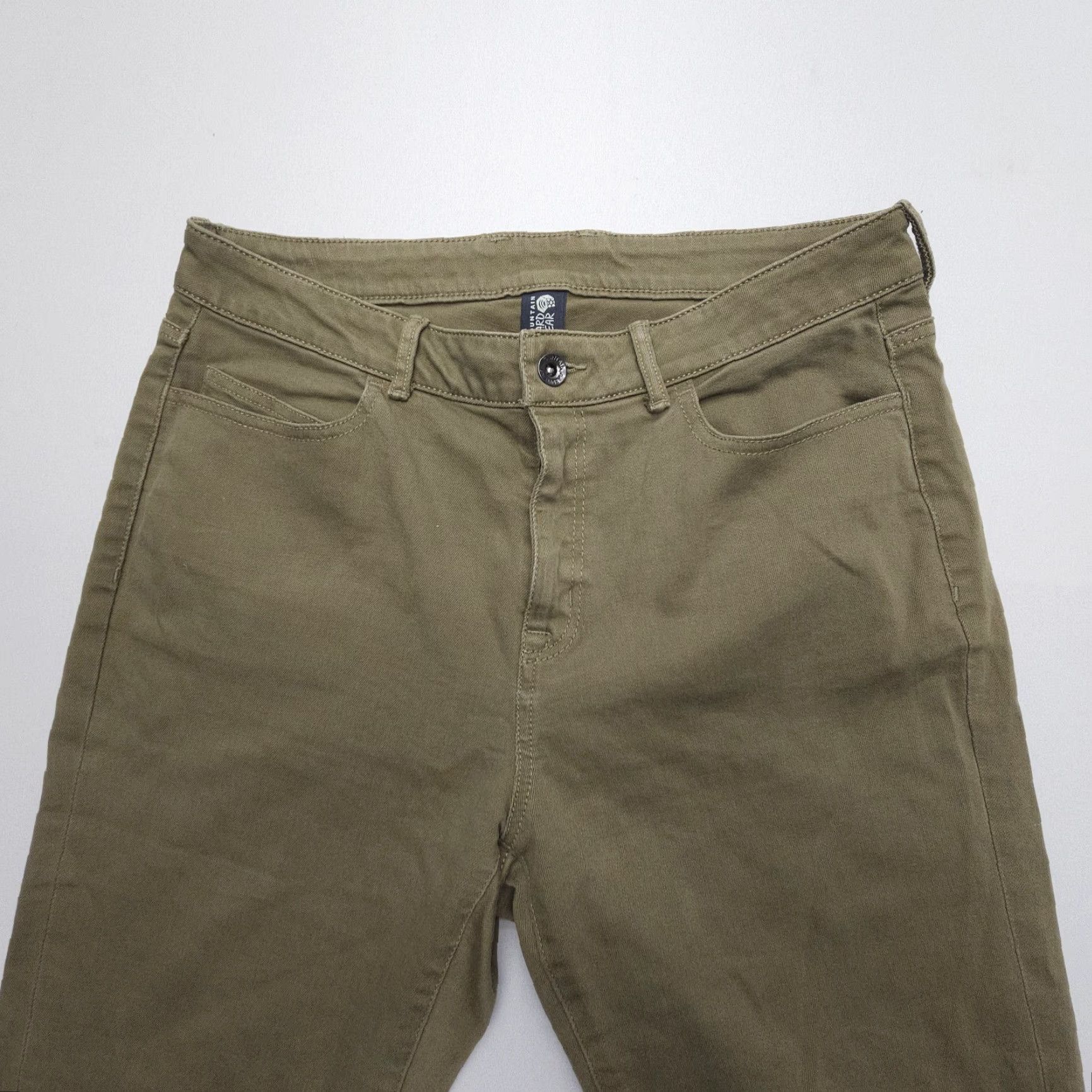 Mountain Hardwear Mountain Hardwear 5 Pocket Pants Womens 8 Green Cotton Nylon Stretch Hiking Camp Size 30" / US 8 / IT 44 - 3 Thumbnail