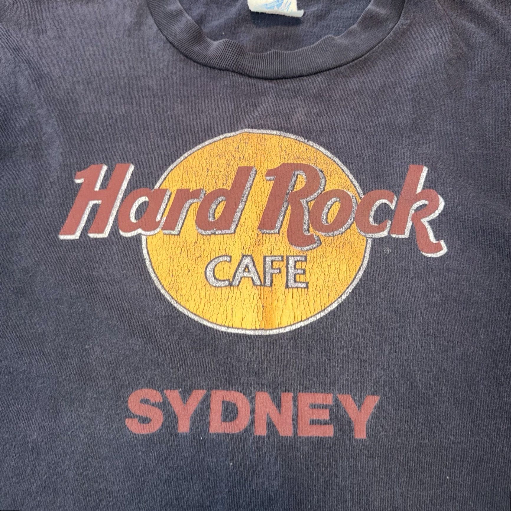 Hard Rock Cafe VINTAGE Hard Rock Cafe Shirt Men’s XL Black Australia Logo 90s Sydney Graphic Print Single Stitch Crew Neck Short Sleeve Mens Size US XL / EU 56 / 4 - 2 Thumbnail