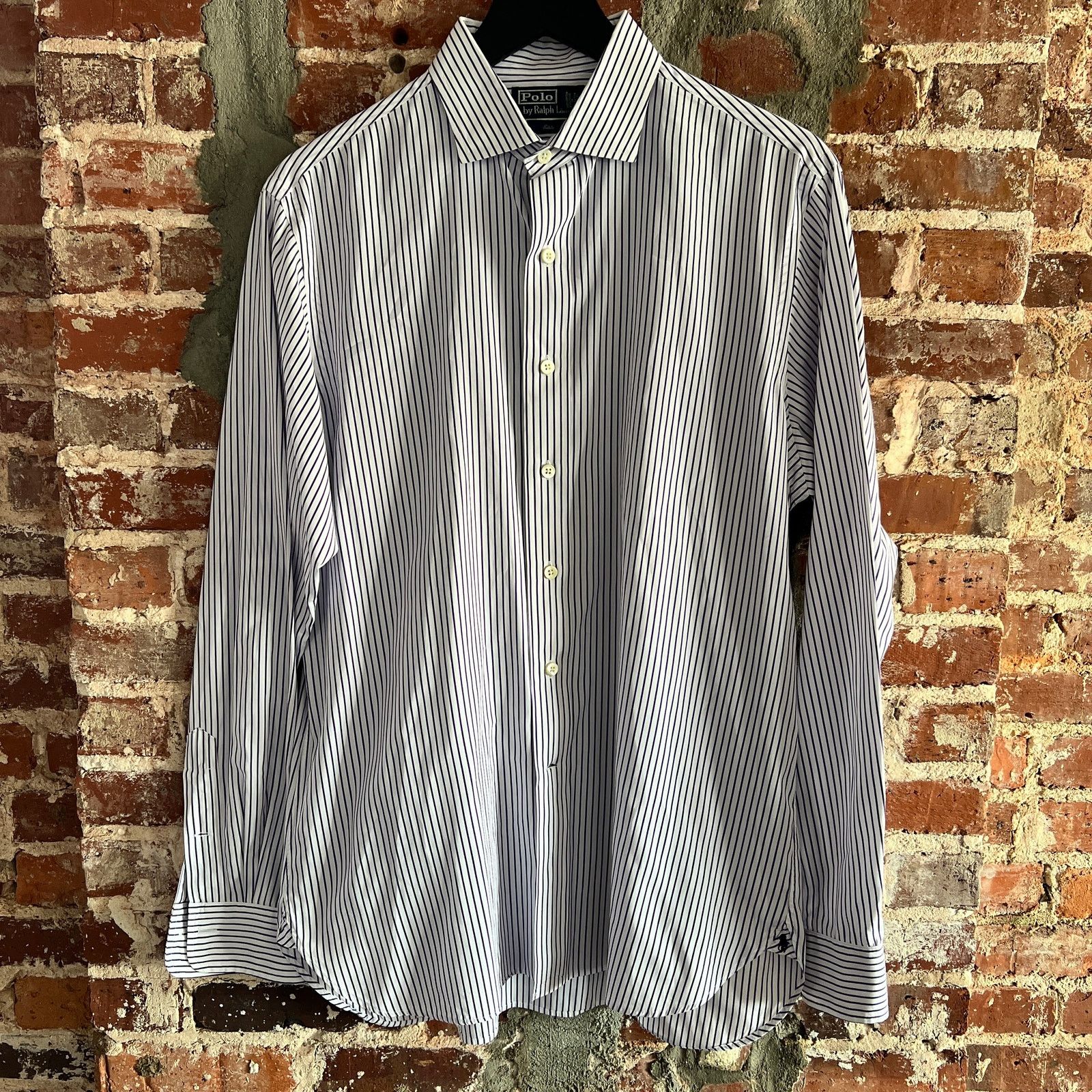 Polo Ralph Lauren Polo Ralph Lauren Men's Stripe Dress Shirt M 16 40/41 23x31 Size US M / EU 48-50 / 2 - 2 Thumbnail