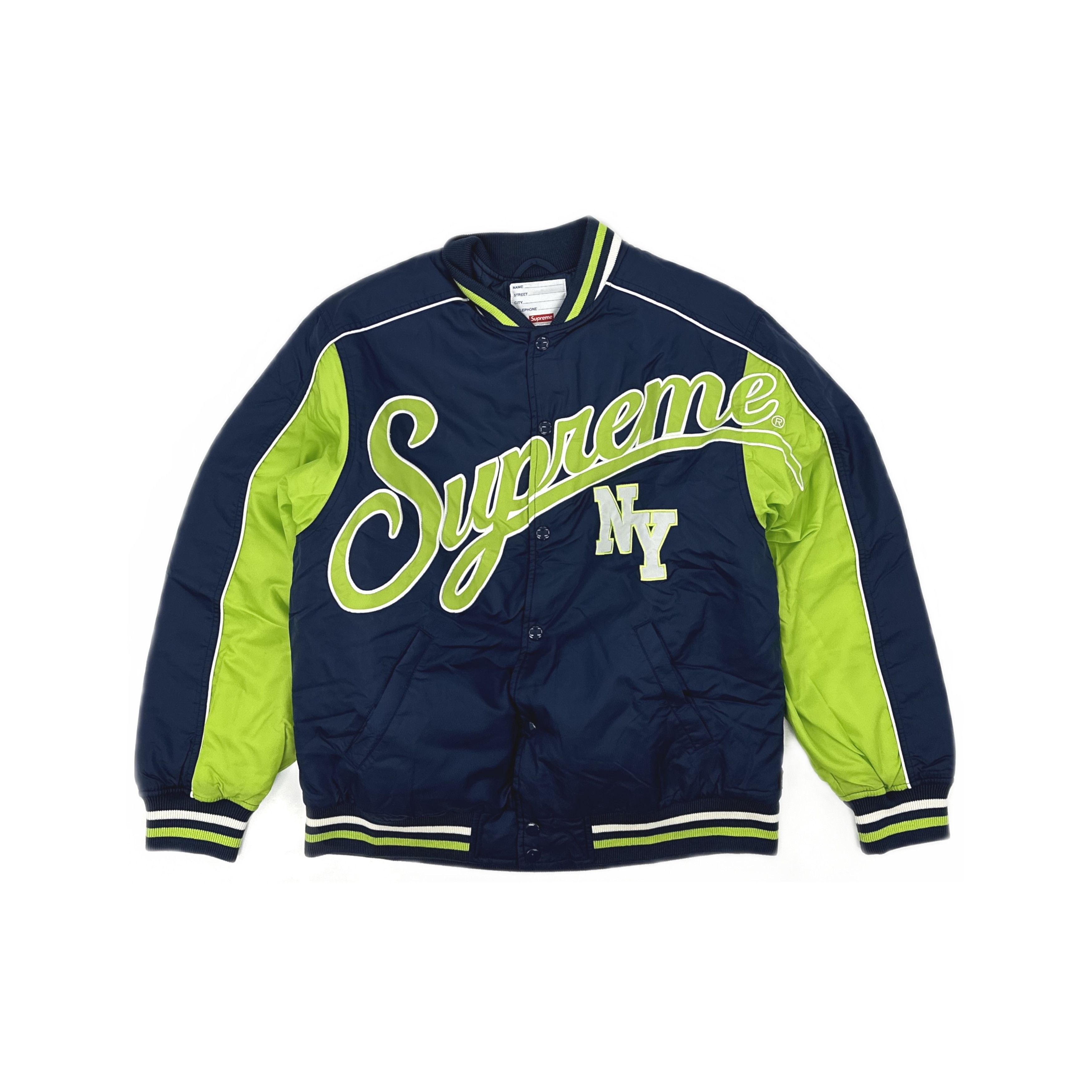 Supreme Supreme Contrast Script Varsity Jacket Size M Size US M / EU 48-50 / 2 - 1 Thumbnail