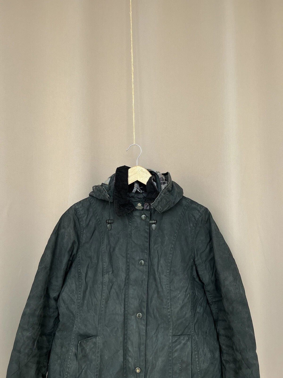 Barbour Barbour Wax Jacket Womens Size S/M or US 8 Full Zip Vintage Size S / US 4 / IT 40 - 2 Thumbnail