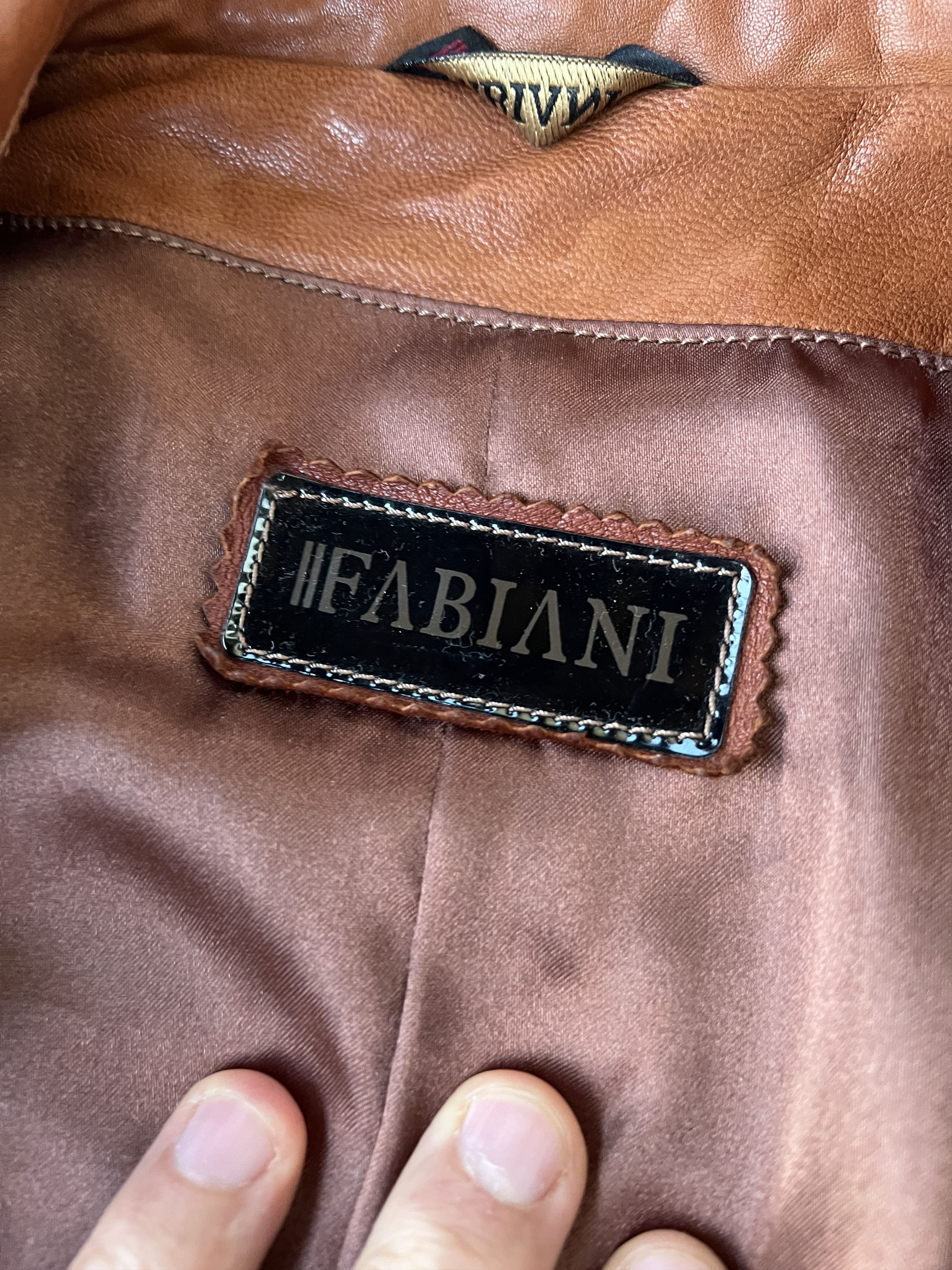 Other Fabiani Leather Coat Size XL / US 12-14 / IT 48-50 - 4 Thumbnail
