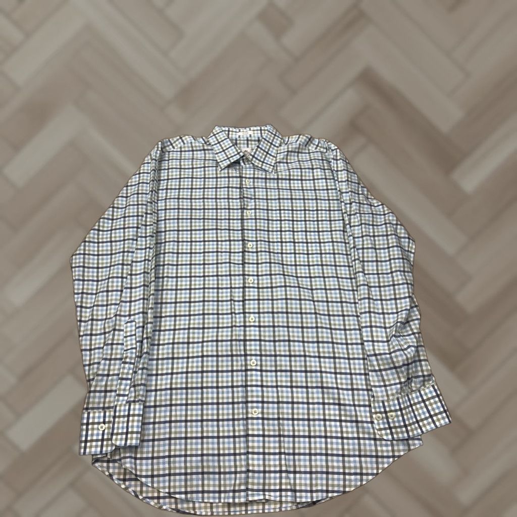Peter Millar Peter Millar Button-Up Long Sleeve Shirt L Check Casual Mens Multicolor Size US L / EU 52-54 / 3 - 1 Thumbnail