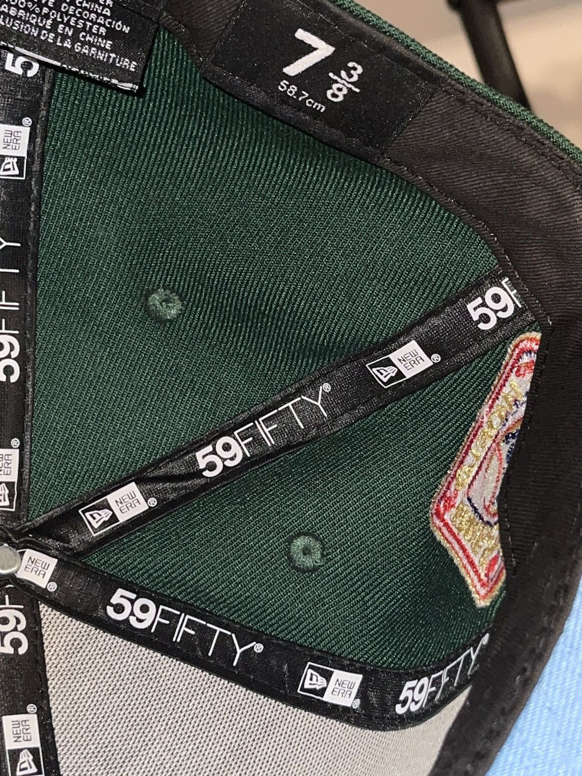 Hat Club × MyFitteds × New Era 7 3/8 Hat Club Wintergreen Boston Braves Icy Blue UV Size 38 - 14 Thumbnail
