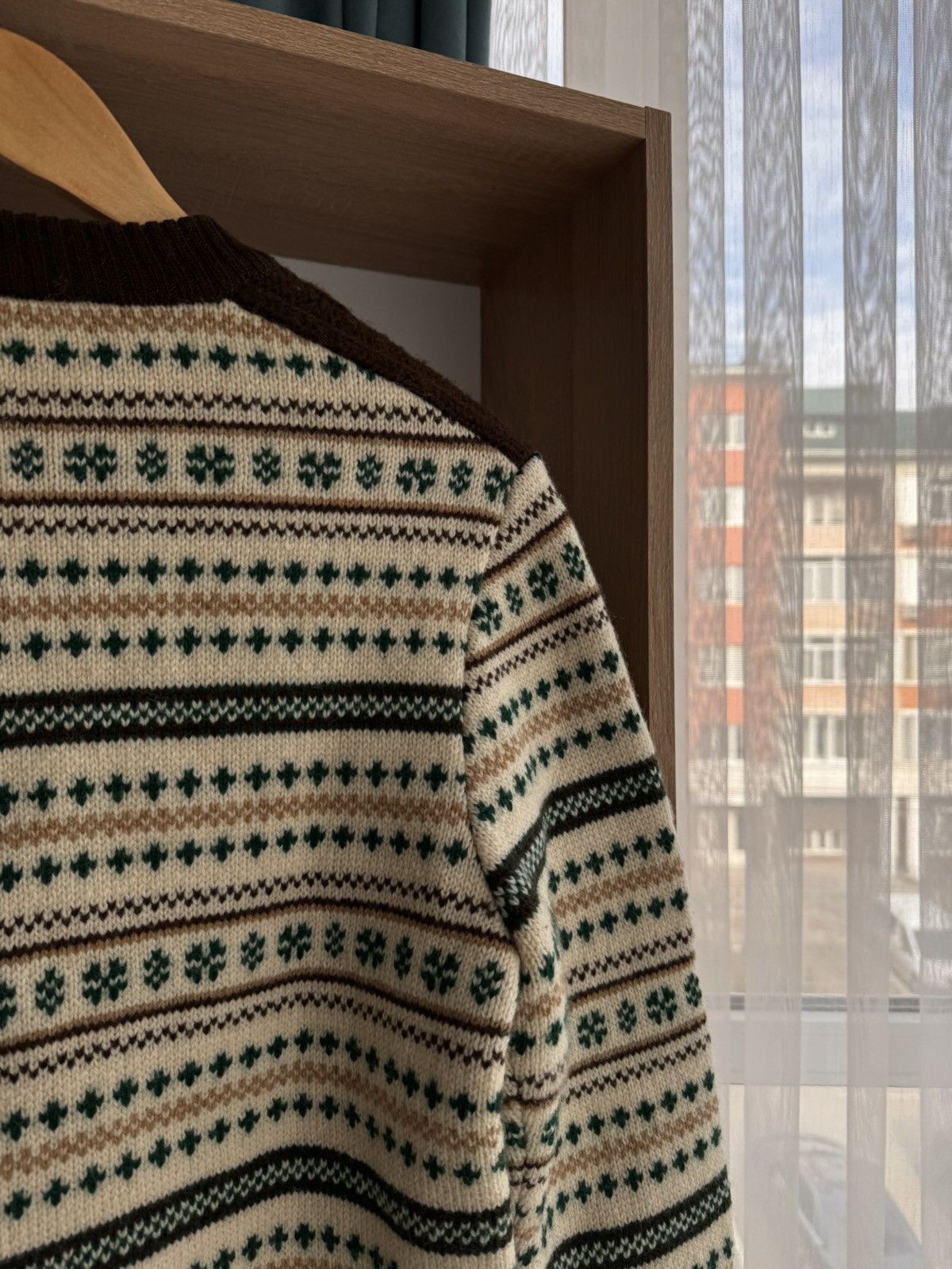 GIESSWEIN × Vintage Vintage Giesswein Tirol Floral Pure Wool Zip Sweater Size US S / EU 44-46 / 1 - 12 Thumbnail