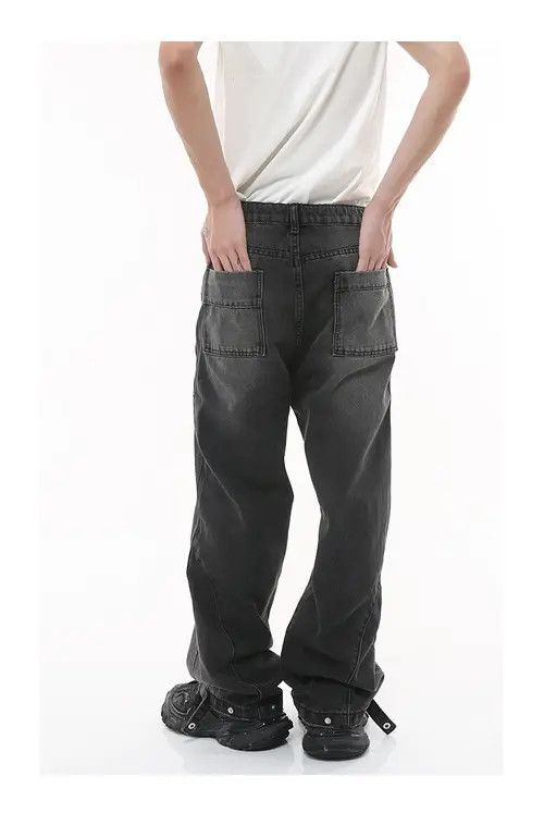 Other Vintage simple style distressed washed loose jeans Size US 32 / EU 48 - 3 Thumbnail