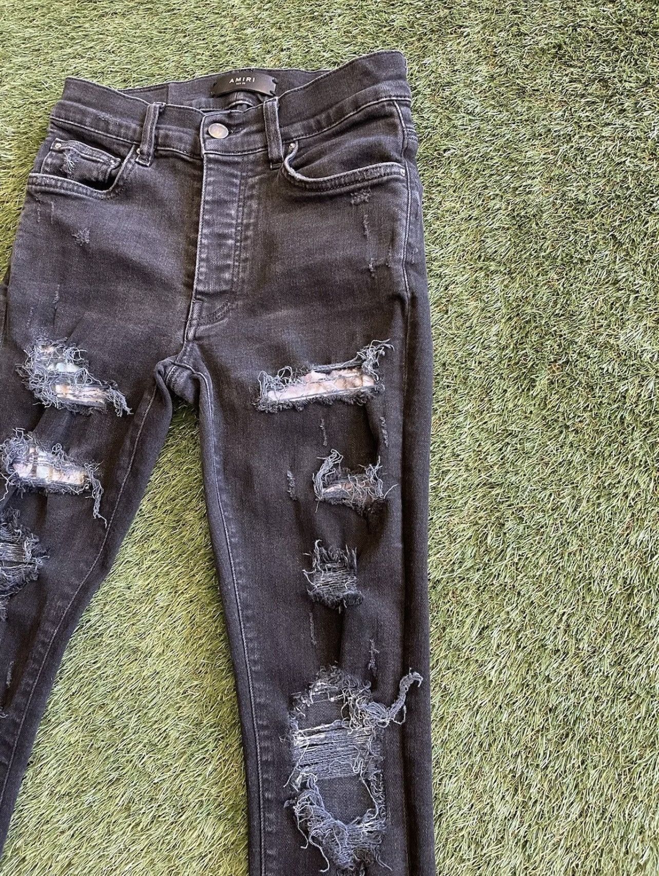 Amiri Size 28 - Amiri Jeans Distressed Hawaiian Patch Black Size US 28 / EU 44 - 3 Thumbnail