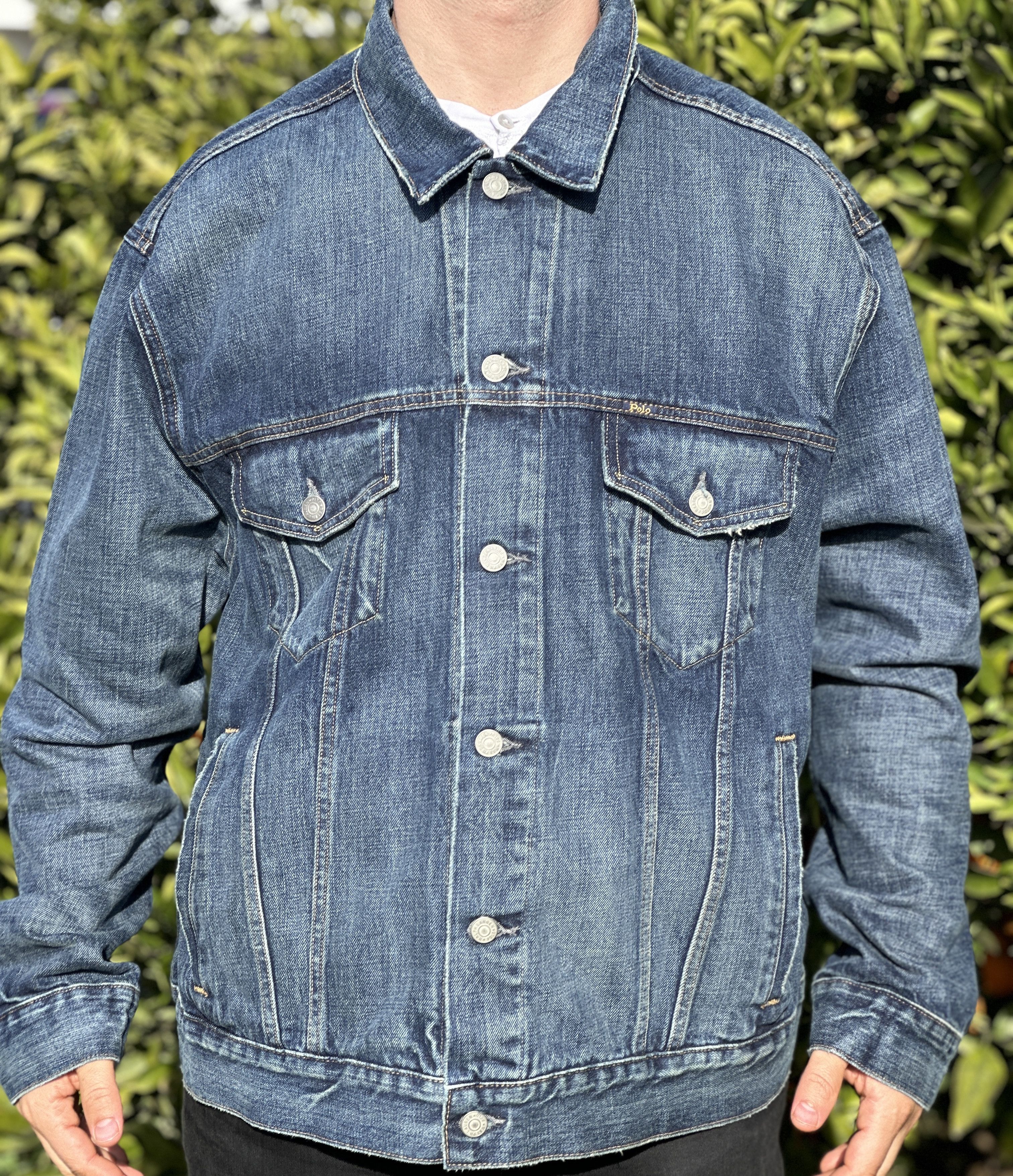 Ralph Lauren RRL Ralph Lauren Denim Jacket Distressed Trucker Size 2XL Size US XXL / EU 58 / 5 - 8 Thumbnail
