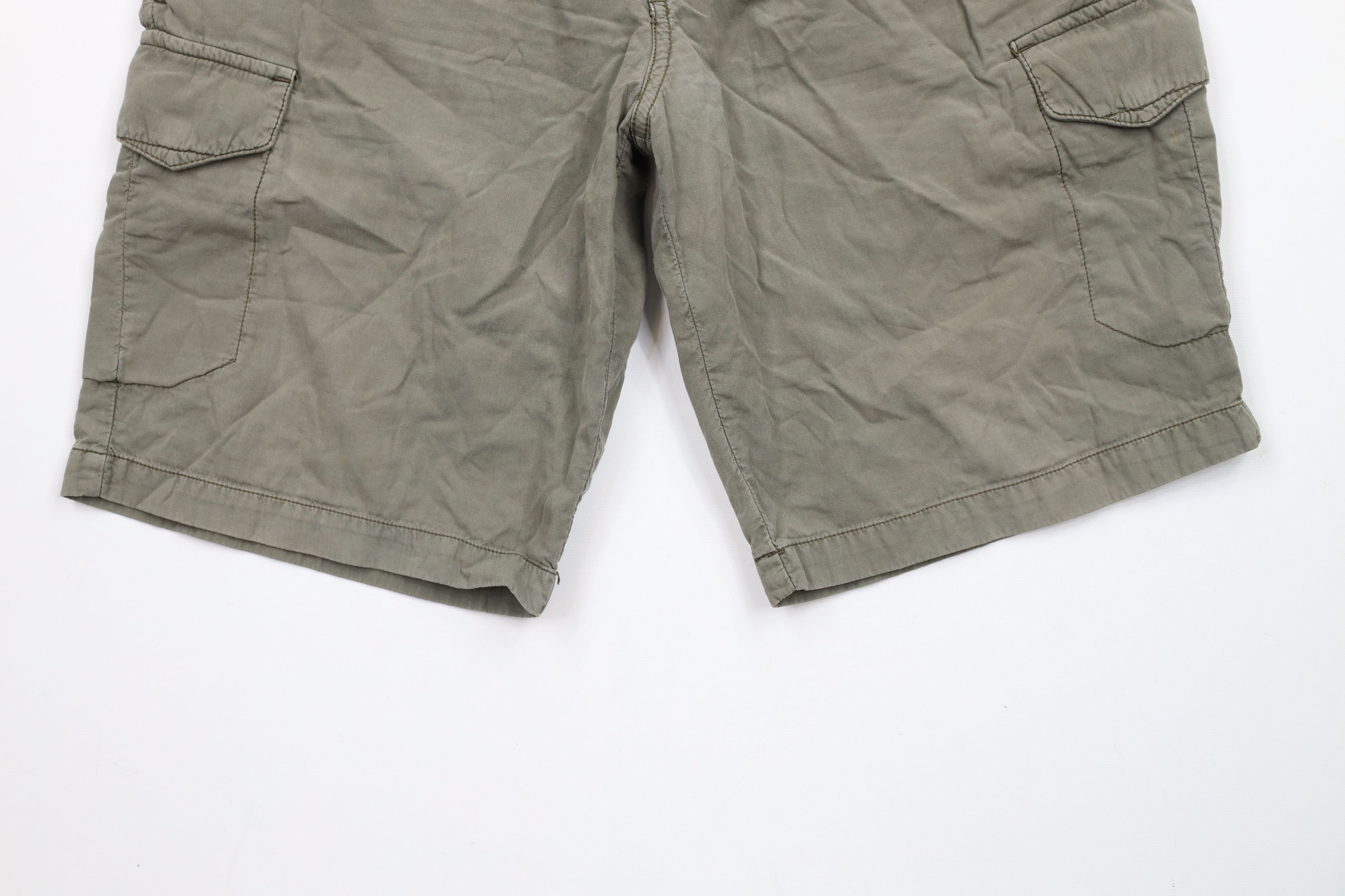 Tommy Bahama × Vintage Vintage Tommy Bahama Above Knee Cotton Cargo Shorts Green Size US 33 - 4 Thumbnail