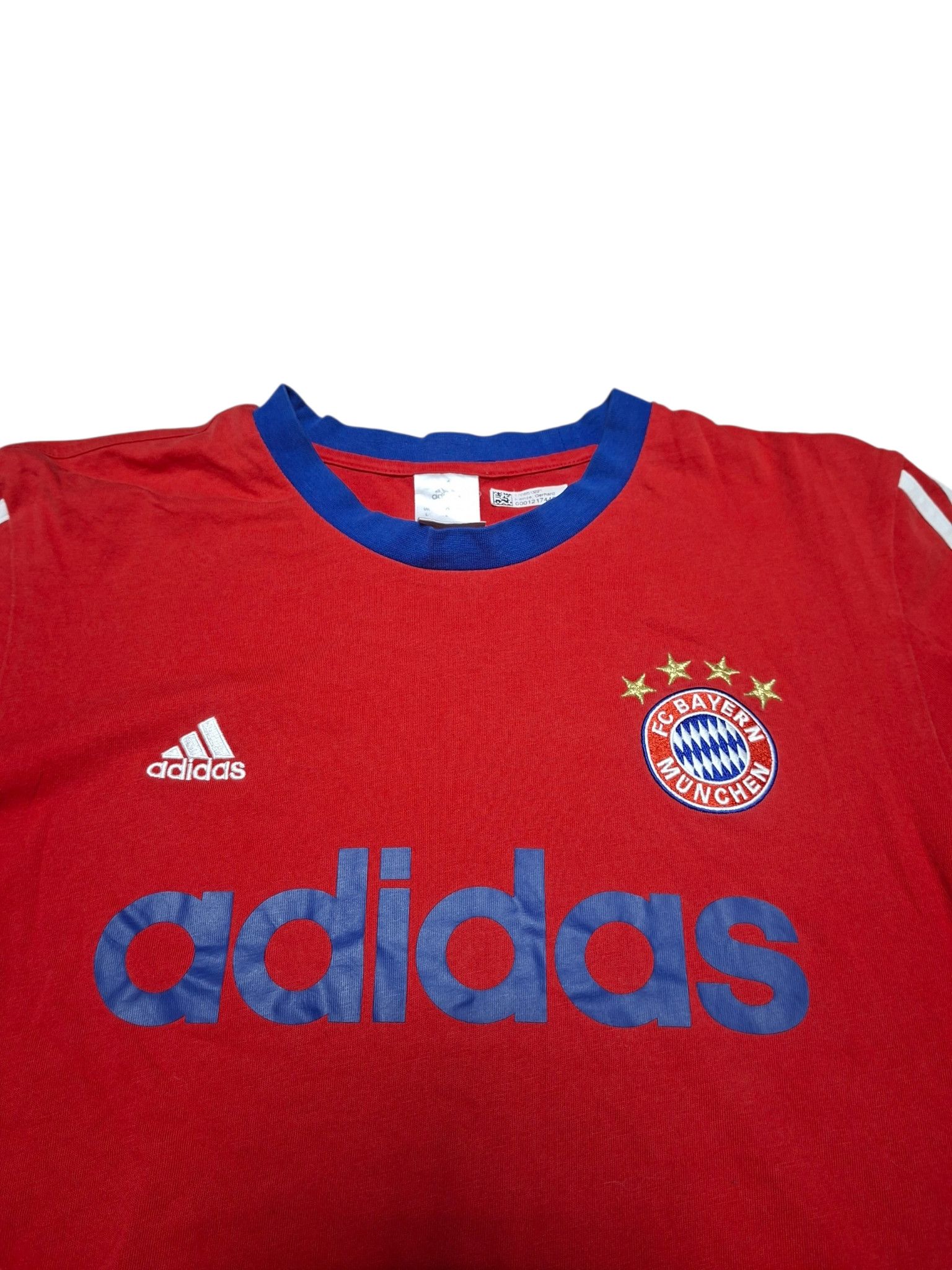 Adidas BAYERN MUNICH ADIDAS BIG LOGO VINTAGE TEE Size US L / EU 52-54 / 3 - 2 Thumbnail