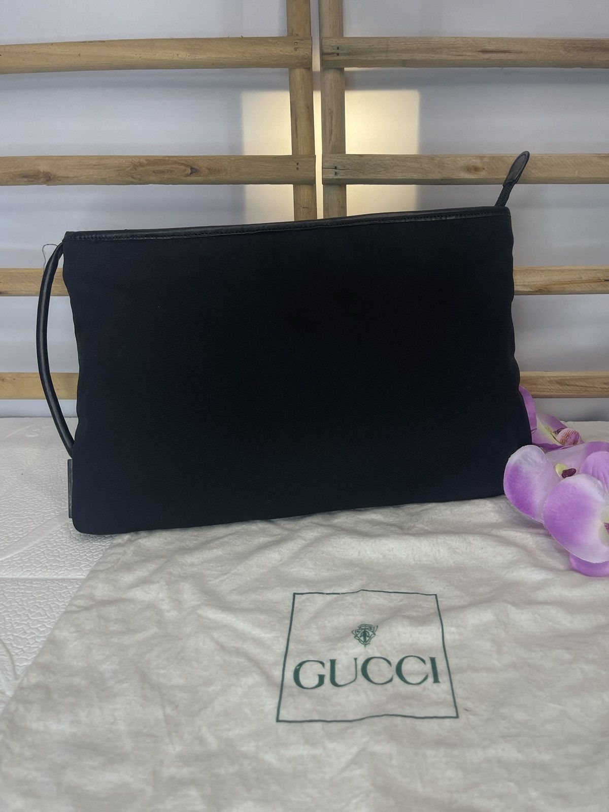 Designer × Gucci × Vintage Gucci Black Toiletry Size ONE SIZE - 2 Thumbnail