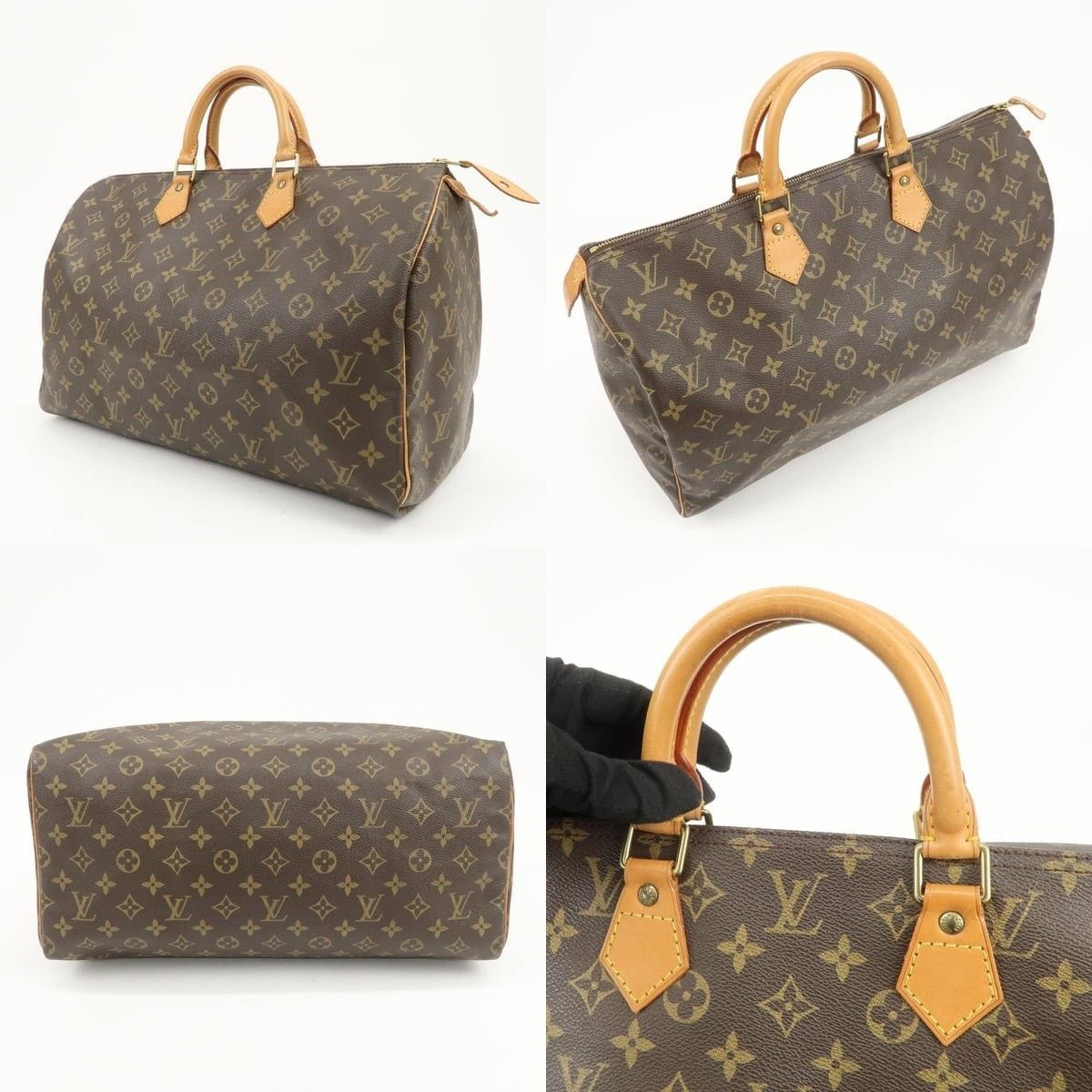 Louis Vuitton Louis Vuitton Monogram Speedy 40 Satchel Brown Size ONE SIZE - 3 Thumbnail