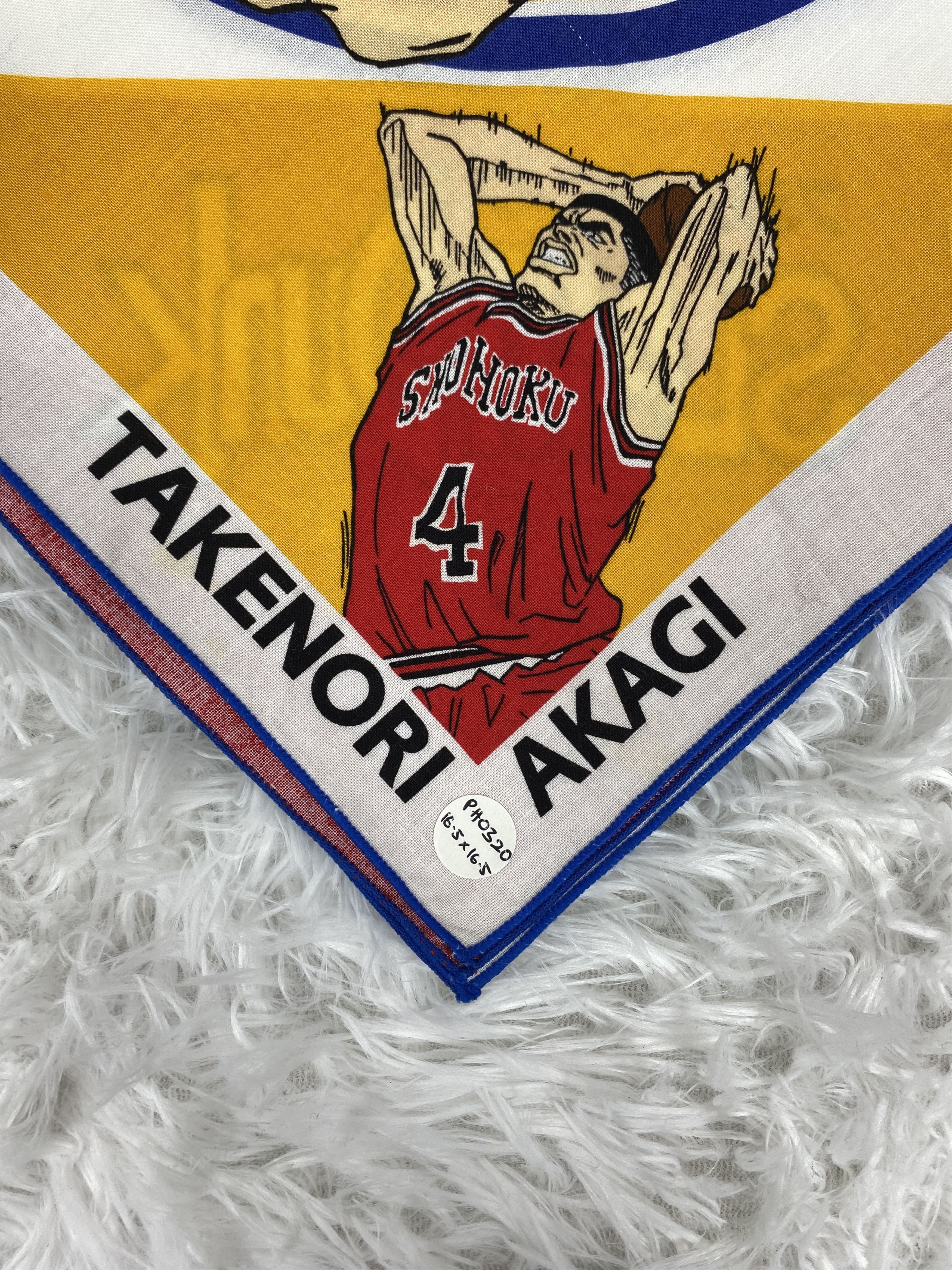 Anime Vintage Slam Dunk Handkerchief Neckerchief PH0320 Size ONE SIZE - 3 Thumbnail