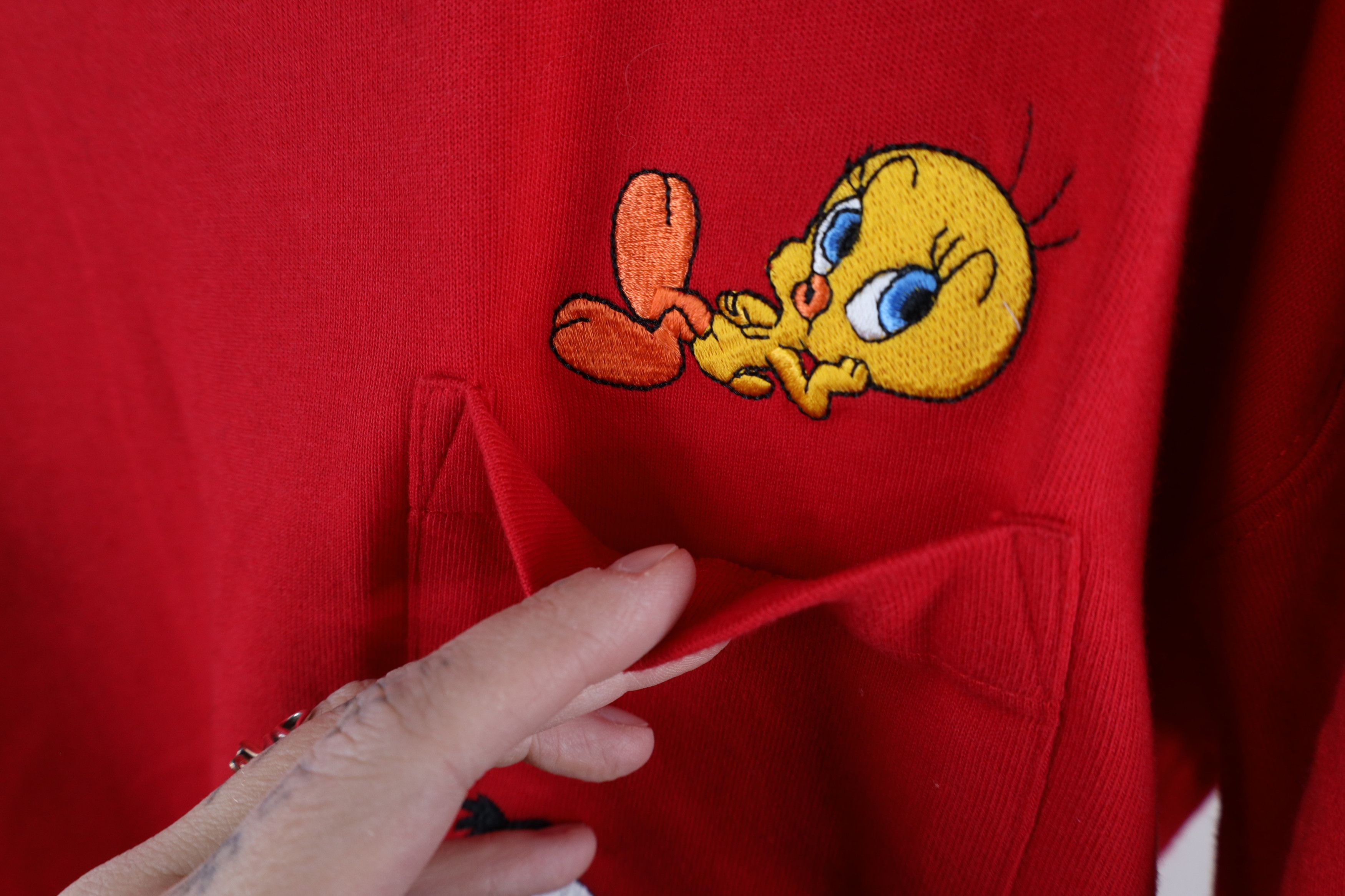 Vintage Vintage 90s Looney Tunes Sylvester Tweety Bird T-Shirt Size US XS / EU 42 / 0 - 6 Thumbnail