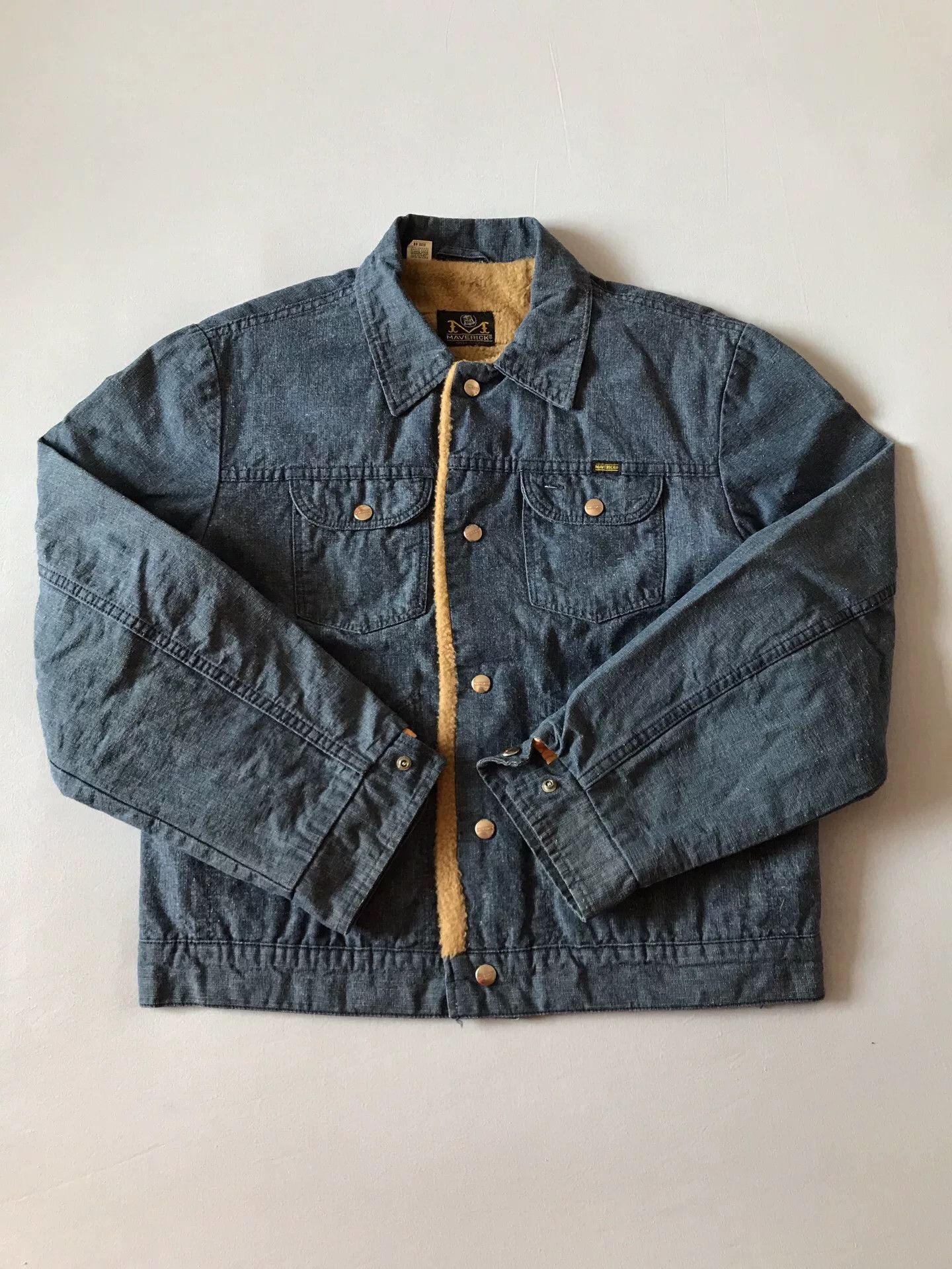 Wrangler 80s Blue Bell Maverick Sherpa Western Jacket Size US S / EU 44-46 / 1 - 1 Thumbnail