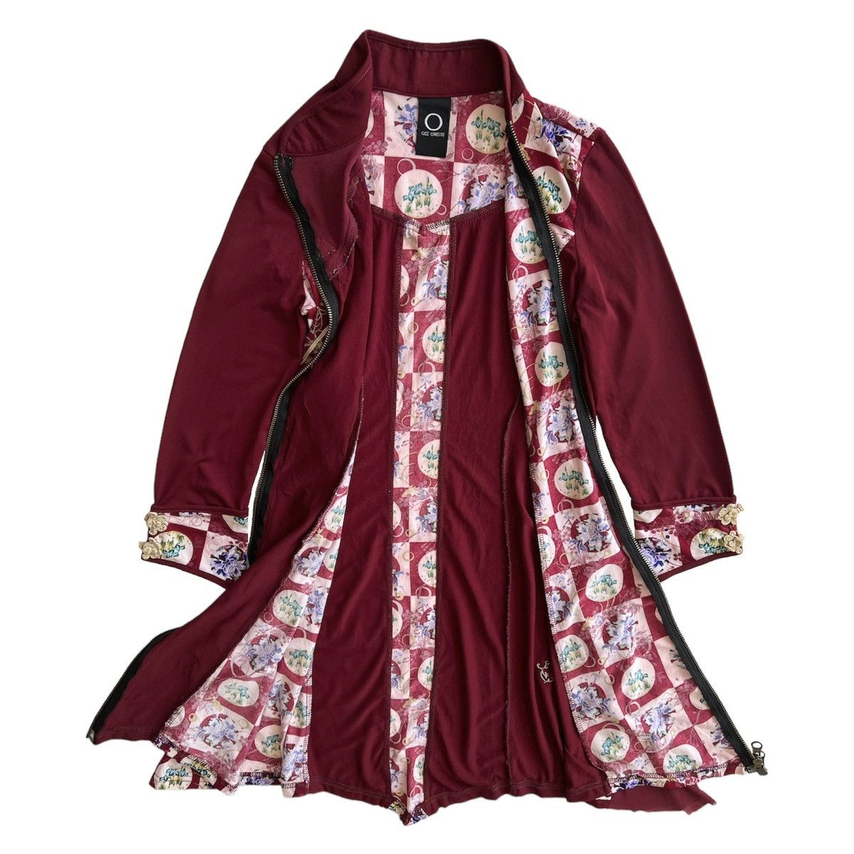 If Six Was Nine × Japanese Brand × Le Grande Bleu (L.G.B.) OZZ ONESTE CHINESE DRESS Size S / US 4 / IT 40 - 5 Thumbnail