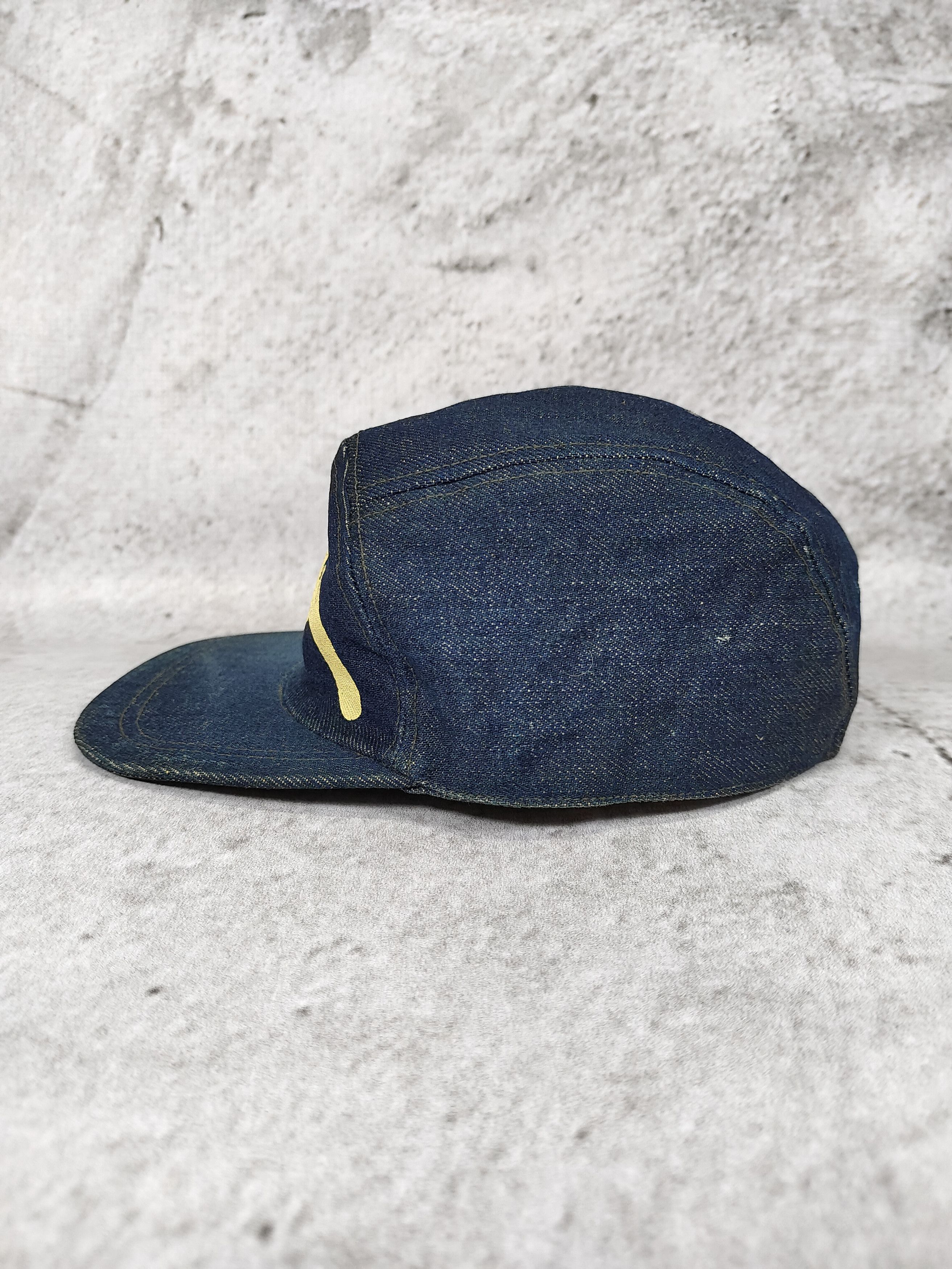 Evisu 90s EVIS🇯🇵Rare Painted Seagull Logo Denim Work Archive Cap Size ONE SIZE - 4 Thumbnail