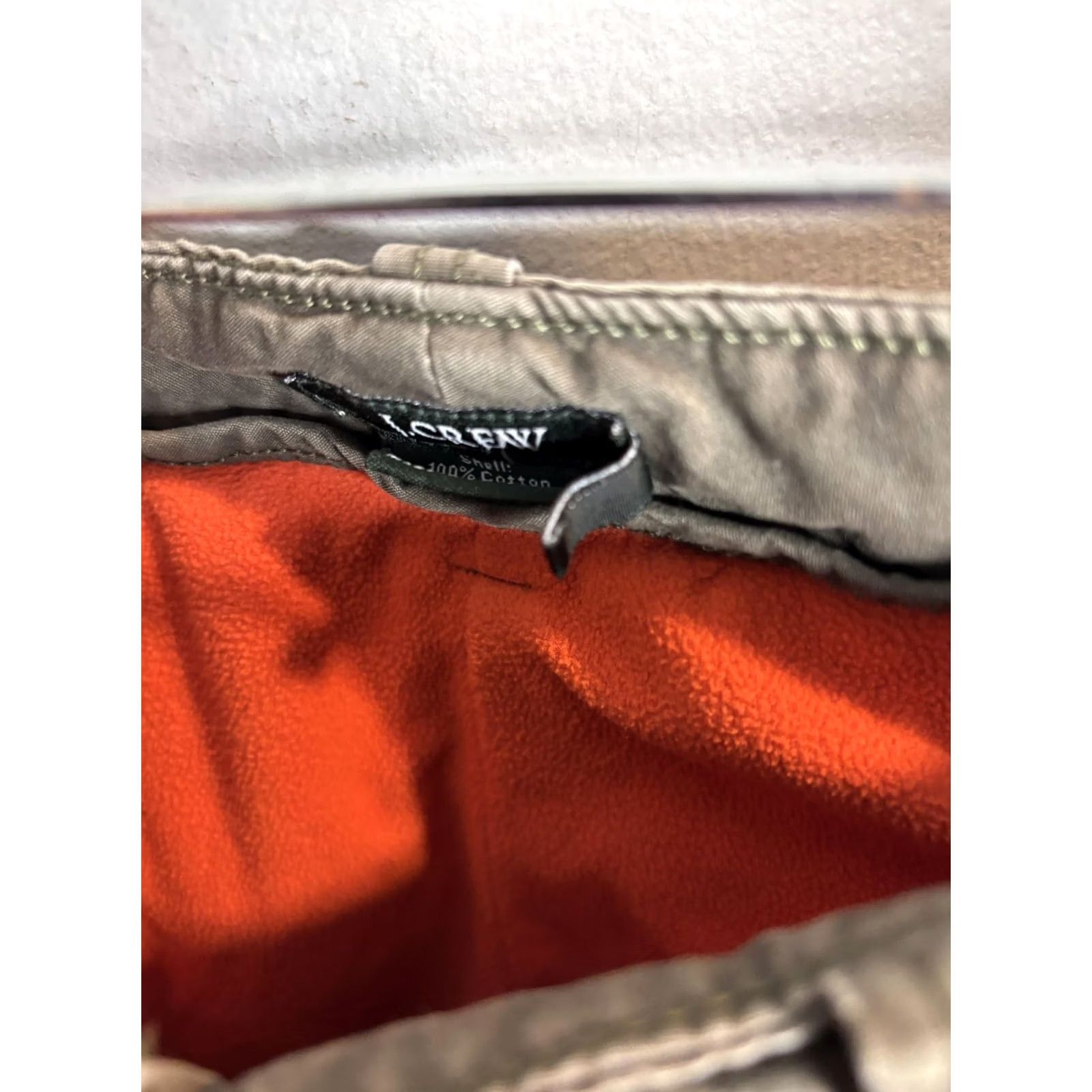 J.Crew J.CREW Cargo Pants Mens 30x30 Olive Green Lined Utility Pockets Cotton Warm Size US 30 / EU 46 - 6 Thumbnail