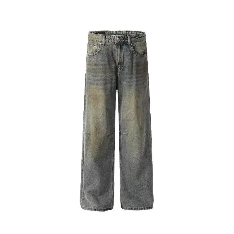 Japanese Brand × Jean Retro loose wide leg straight leg jeans Size US 32 / EU 48 - 4 Thumbnail
