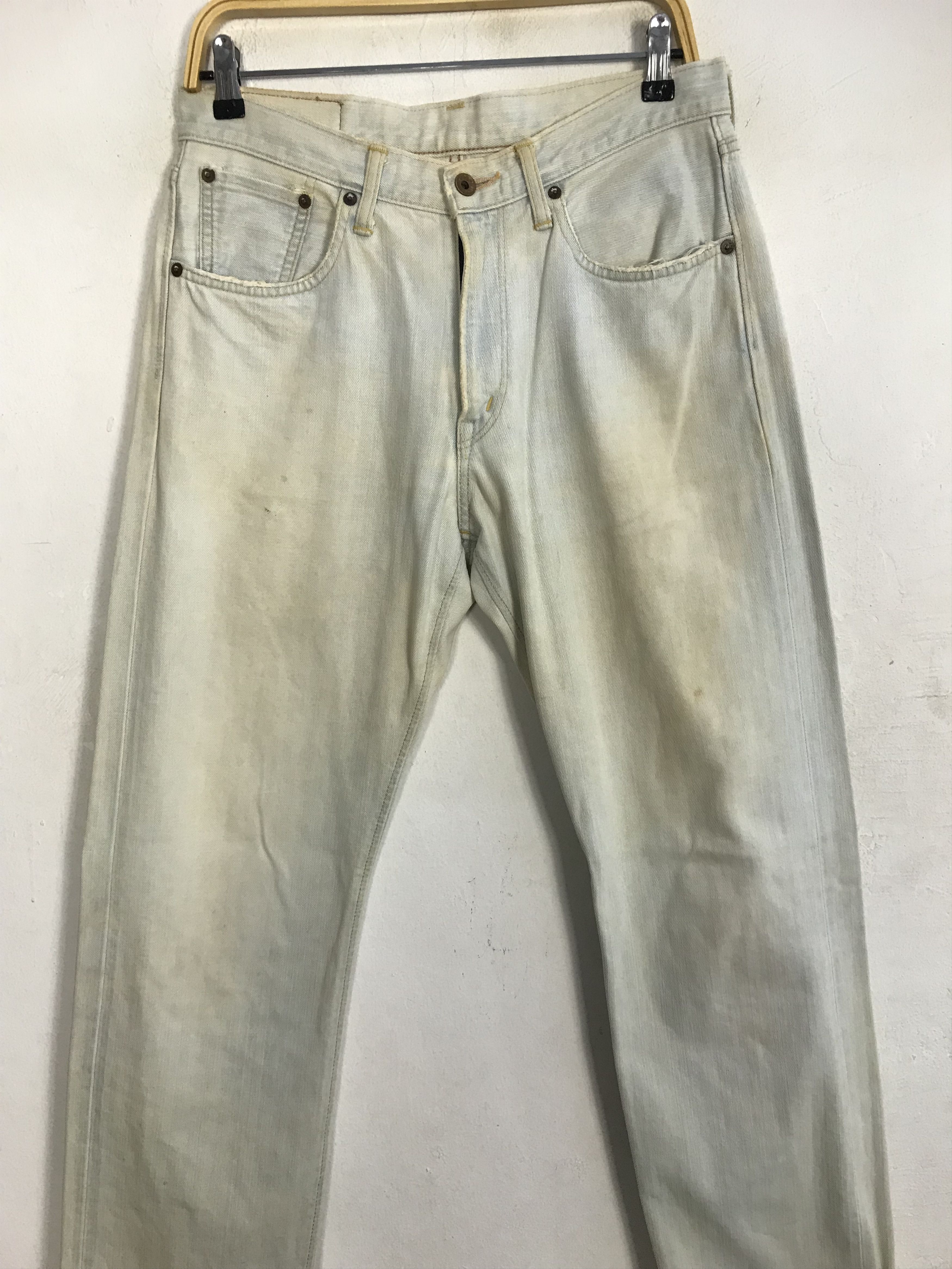 Edwin × Japanese Brand Vintage Edwin 505zx Selvedge Workwear Denim Style Size US 31 - 3 Thumbnail