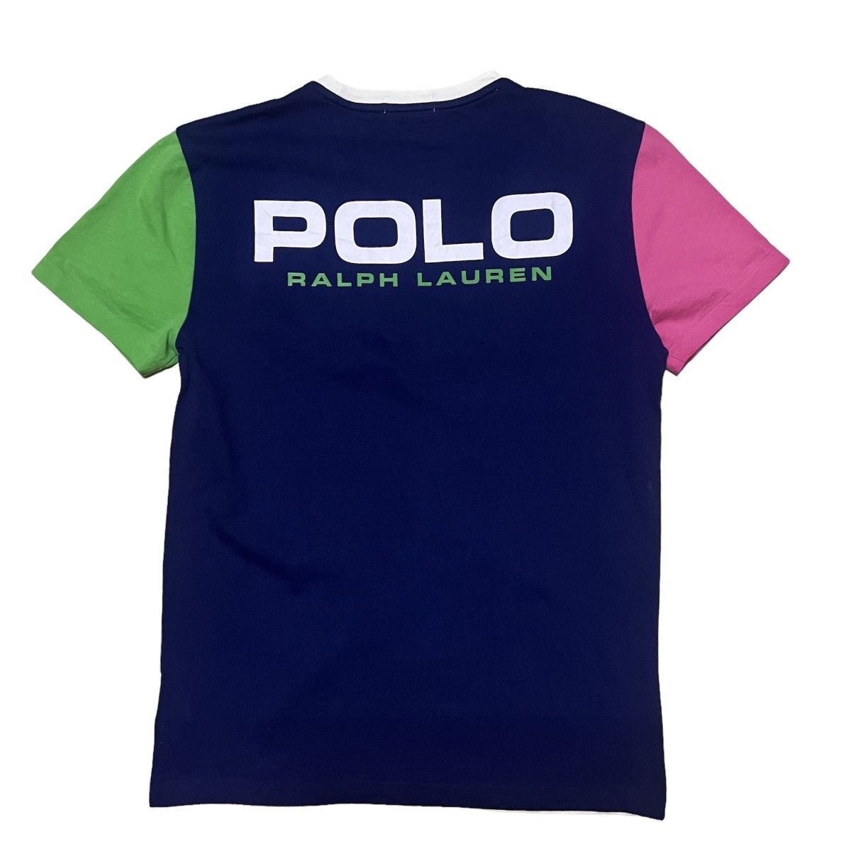 Polo Ralph Lauren × Ralph Lauren Polo Ralph Lauren Big Logo Colour Block T Shirt Size US S / EU 44-46 / 1 - 1 Thumbnail