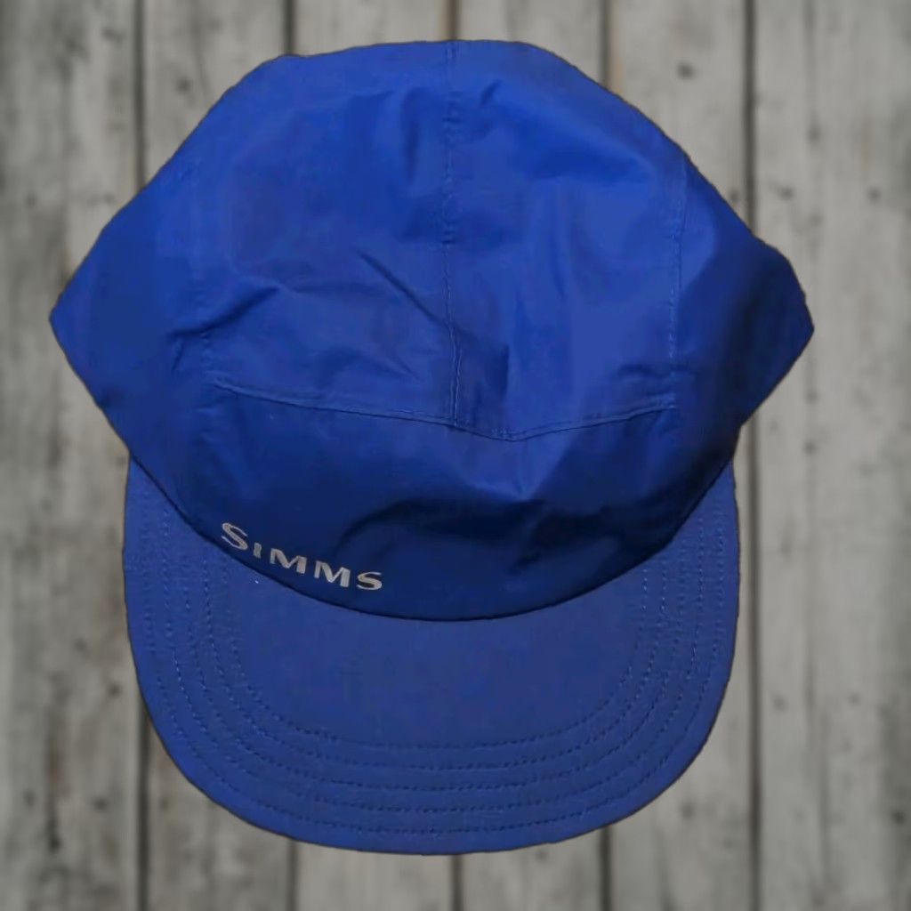 Vintage Simms Hat Gore Tex GTX PacLite Flyweight Blue Fishing 5 Panel L/XL Men Hats L Blue Fish N/A Size ONE SIZE - 1 Thumbnail
