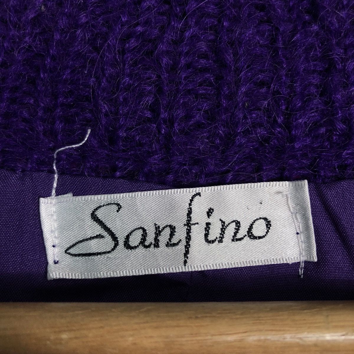Japanese Brand Vintage Cardigan Sanfino Flower Big Logo Issey Miyake Japan Size US M / EU 48-50 / 2 - 17 Thumbnail