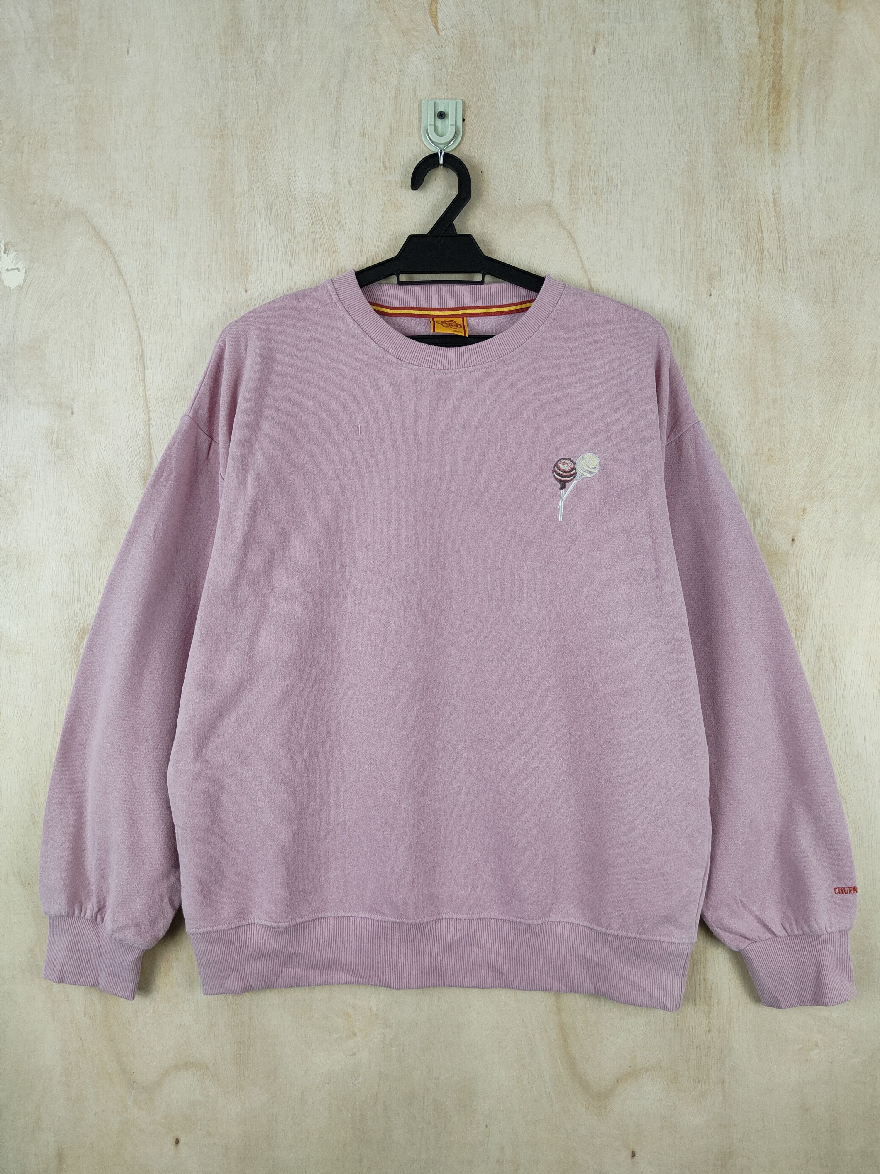 Japanese Brand × Vintage Chupa Chups Pink Lollipop Sweatshirts #S2564 Size L / US 10 / IT 46 - 1 Thumbnail