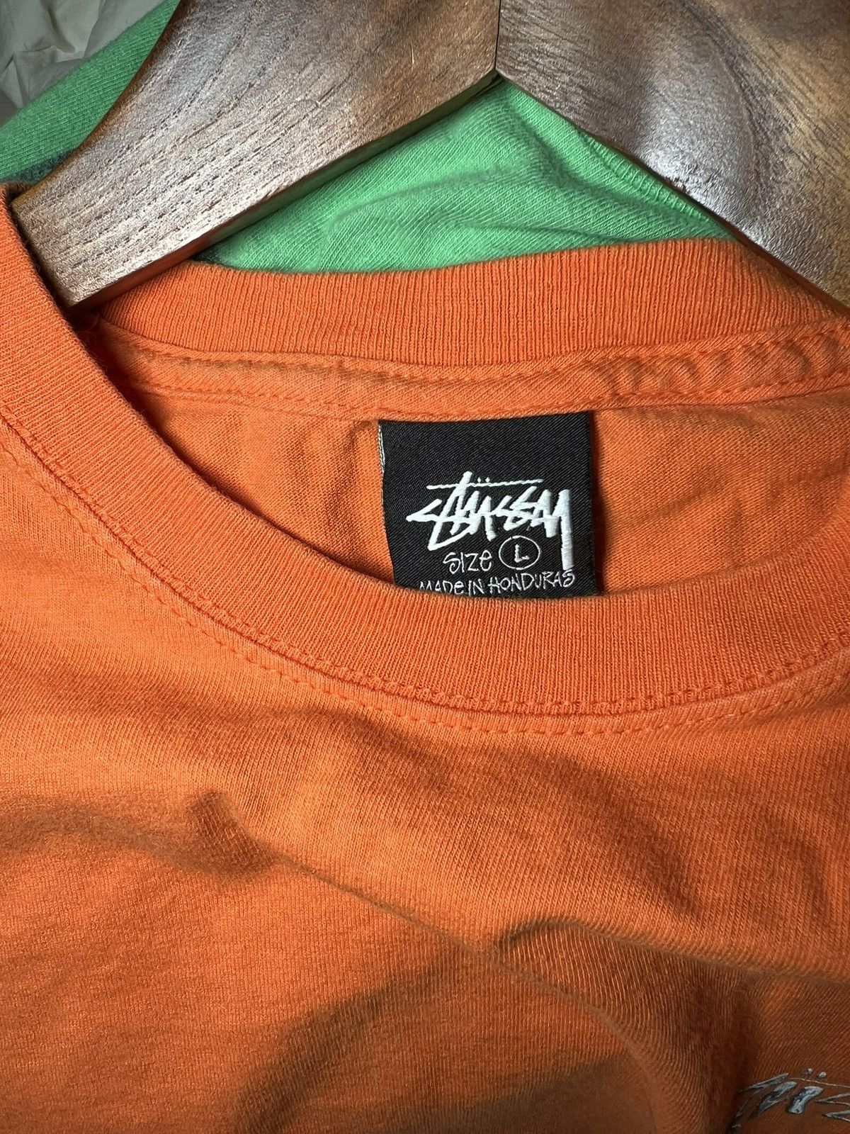 Stussy Orange stussy tee Size US L / EU 52-54 / 3 - 3 Thumbnail