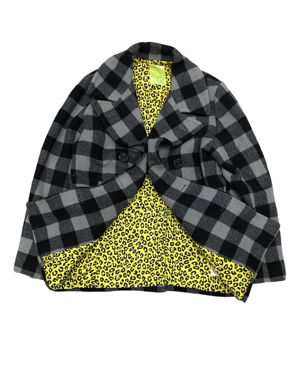 Swagger AW06 checked leopard print thinsulate coat Size US L / EU 52-54 / 3 - 1 Thumbnail
