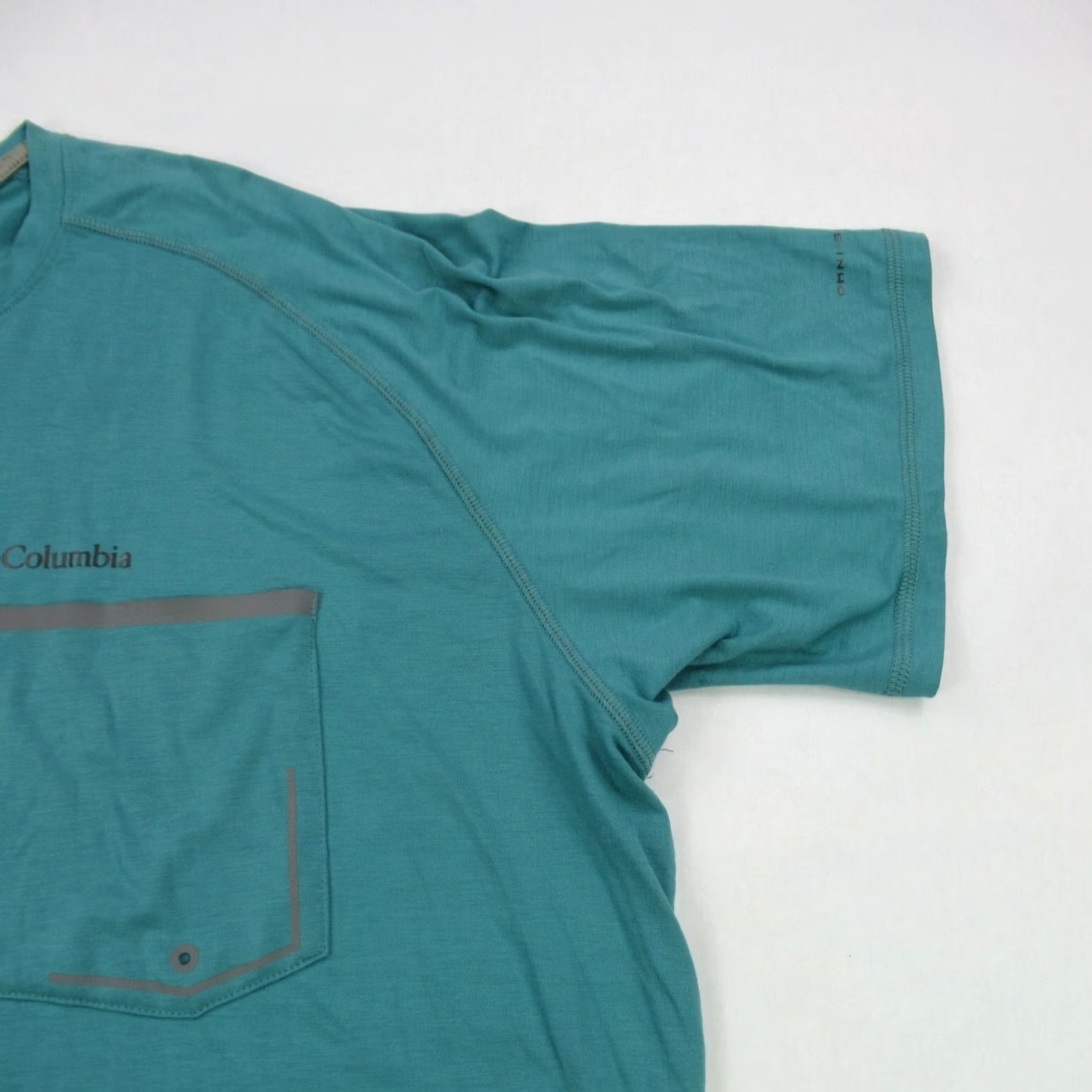 Vintage Columbia Shirt Mens 2XL Short Sleeve Green Lightweight Casual Workout Pocket Shirt Size US XXL / EU 58 / 5 - 4 Thumbnail