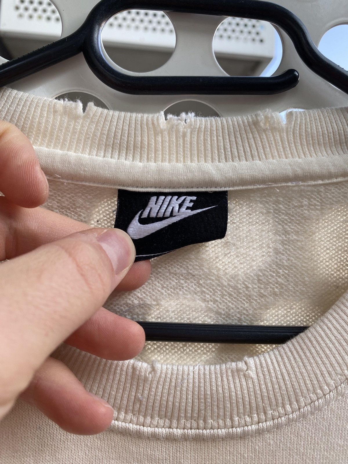 Nike × Vintage Vintage Nike Custom Skelet Center Swoosh Oversize Hoodie Y2K Size US M / EU 48-50 / 2 - 5 Thumbnail