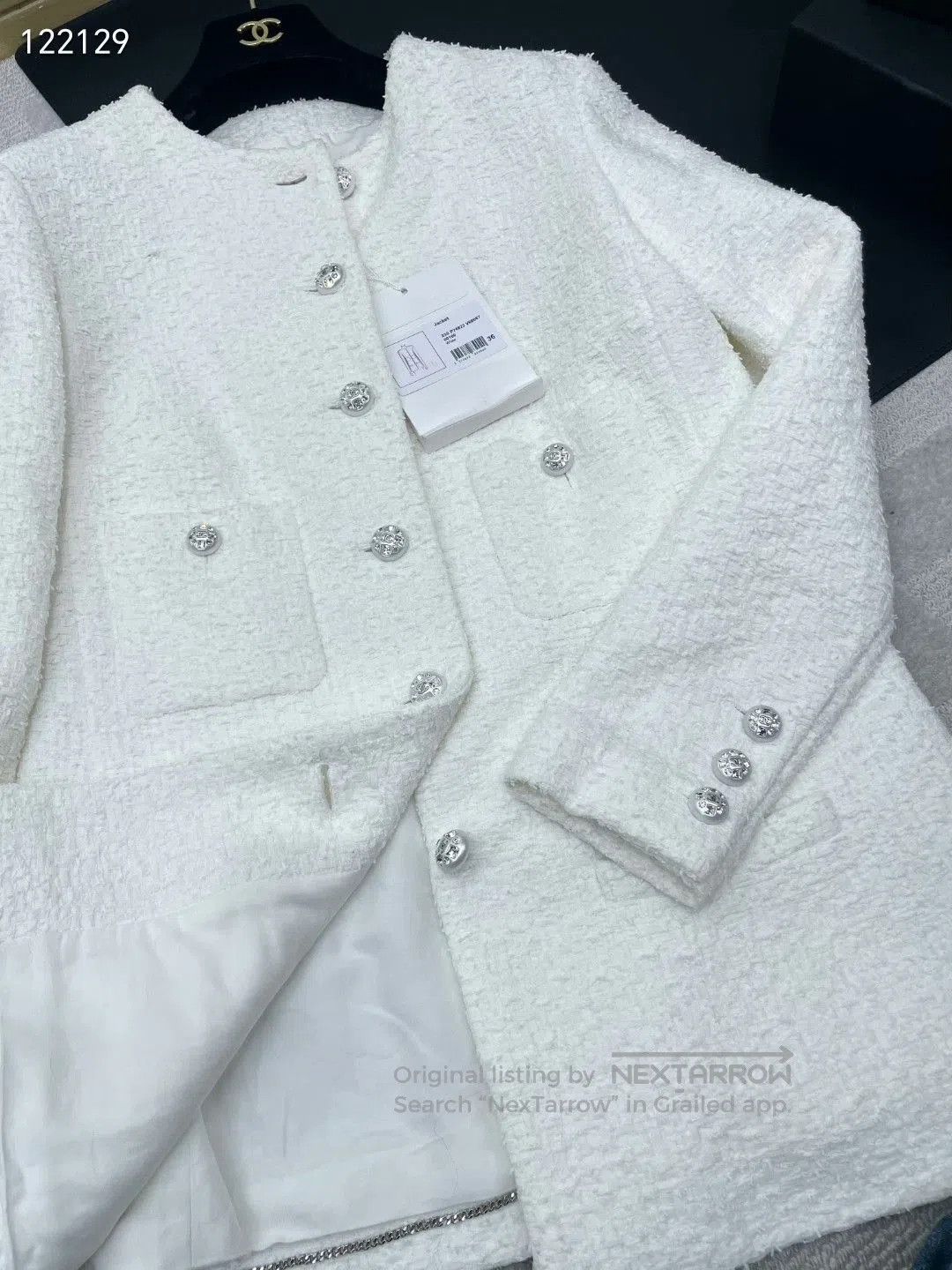 Chanel Chanel 23S Diamond Button Coat. Size M / US 6-8 / IT 42-44 - 5 Thumbnail