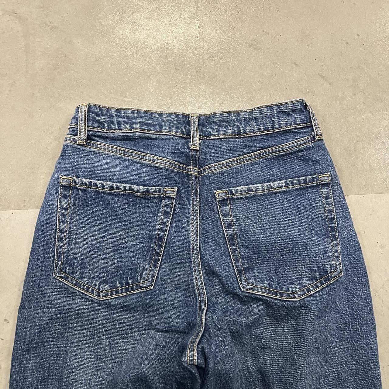 Vintage Crazy Vintage Y2K/2000s Super high-rise Baggy Dark wash Ripped Distressed Denim Jeans! Size US 26 / EU 42 - 5 Thumbnail