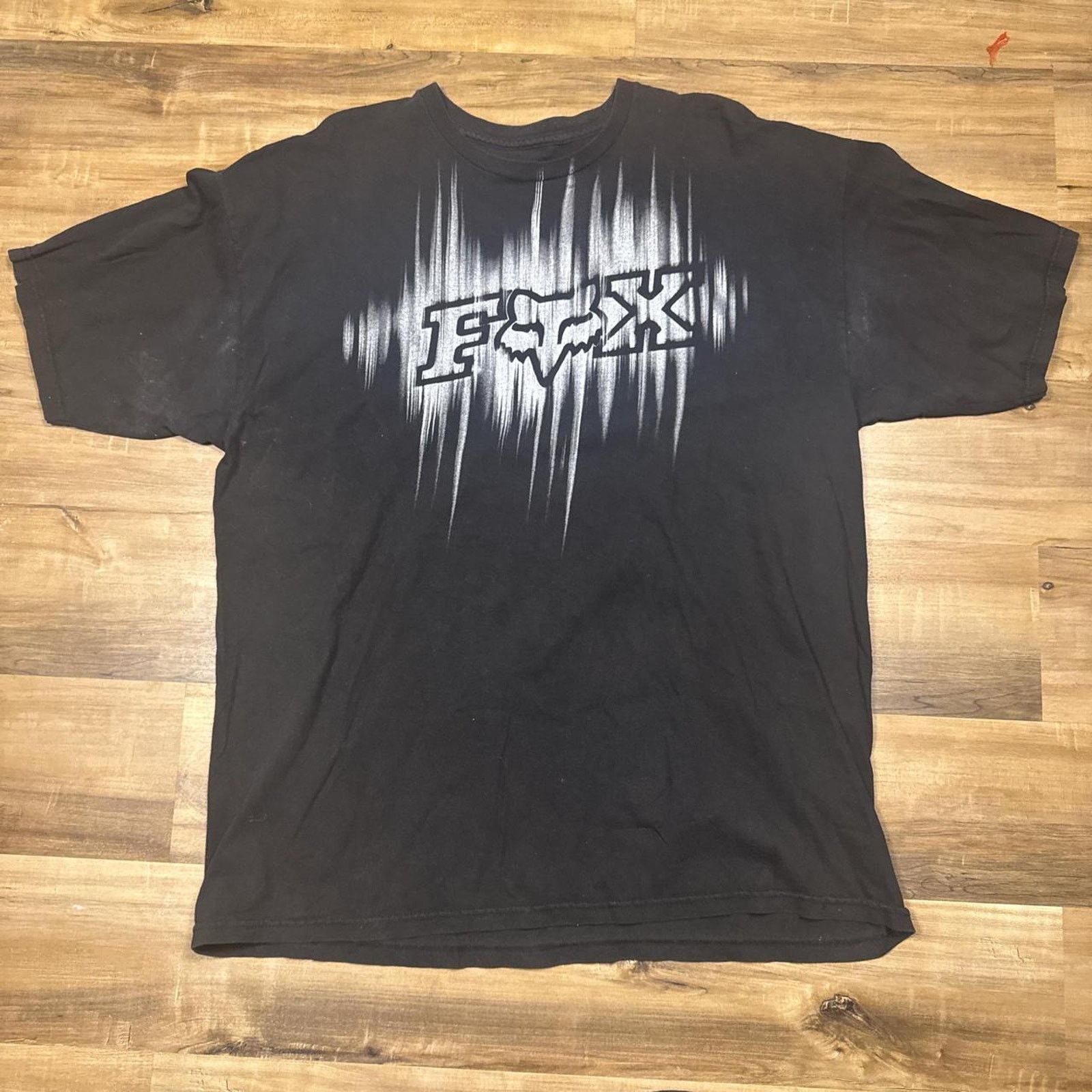 Fox Racing Y2k black and white fox Racing T-shirt Size US XL / EU 56 / 4 - 1 Thumbnail