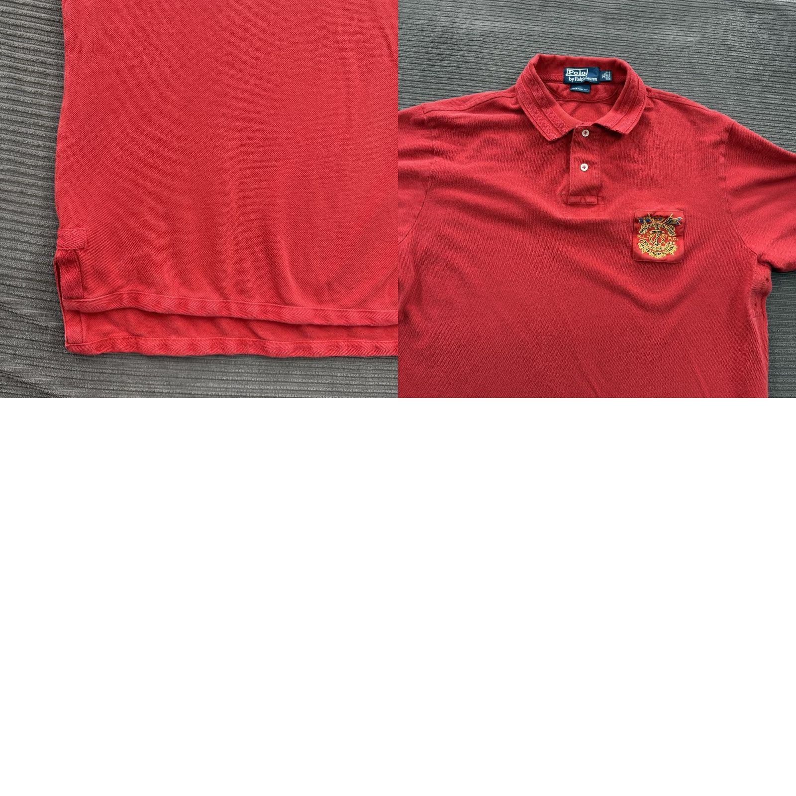 Ralph Lauren Ralph Lauren Polo Shirt Men XL Red Cotton City Logo 381 Bleecker St New York Polo Shirt Size US XL / EU 56 / 4 - 8 Thumbnail