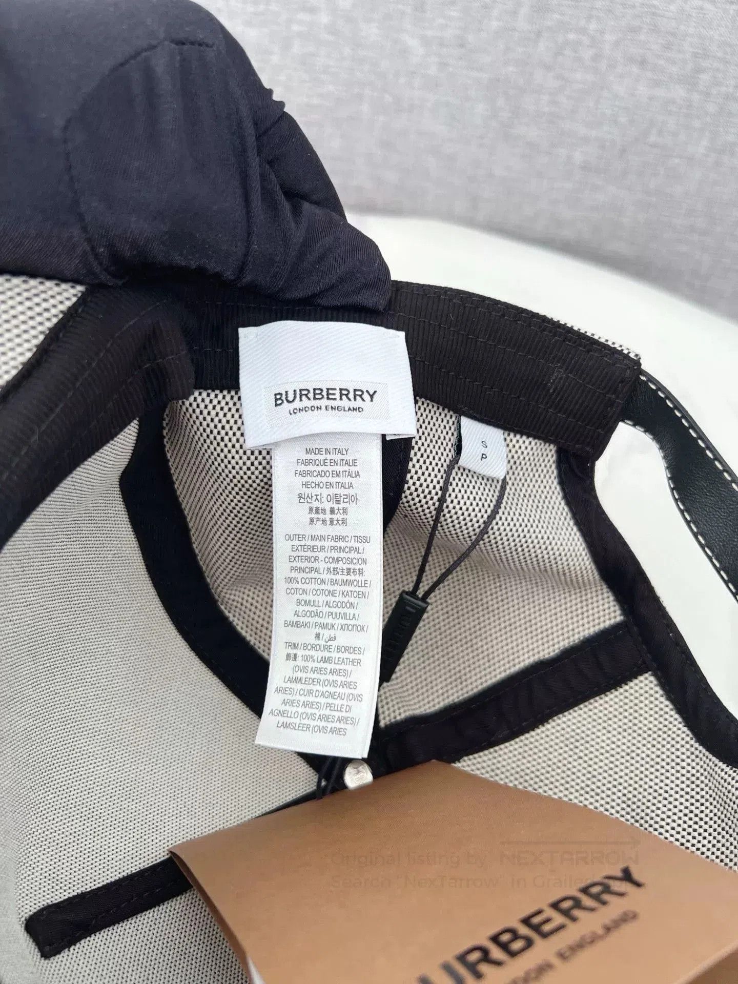 Burberry Burberry Classic Black Logo Baseball Cap. Size ONE SIZE - 4 Thumbnail